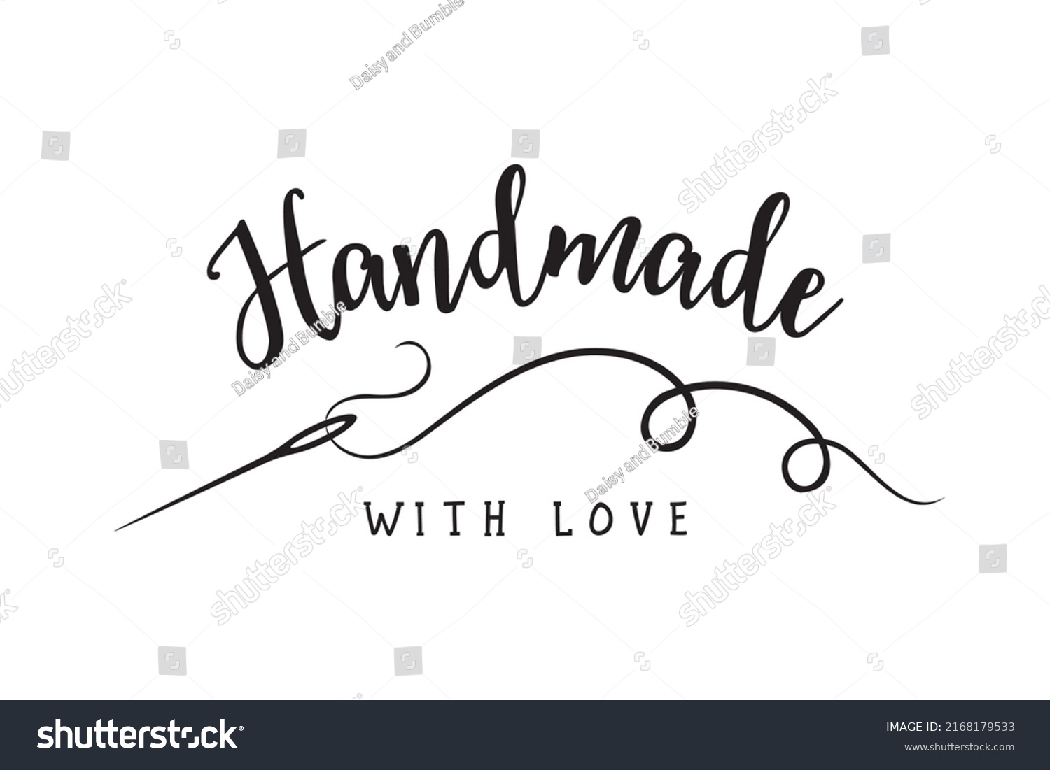 Handmade Work Crafts Scrapbook Logo Design Stock Vector (Royalty Free ...