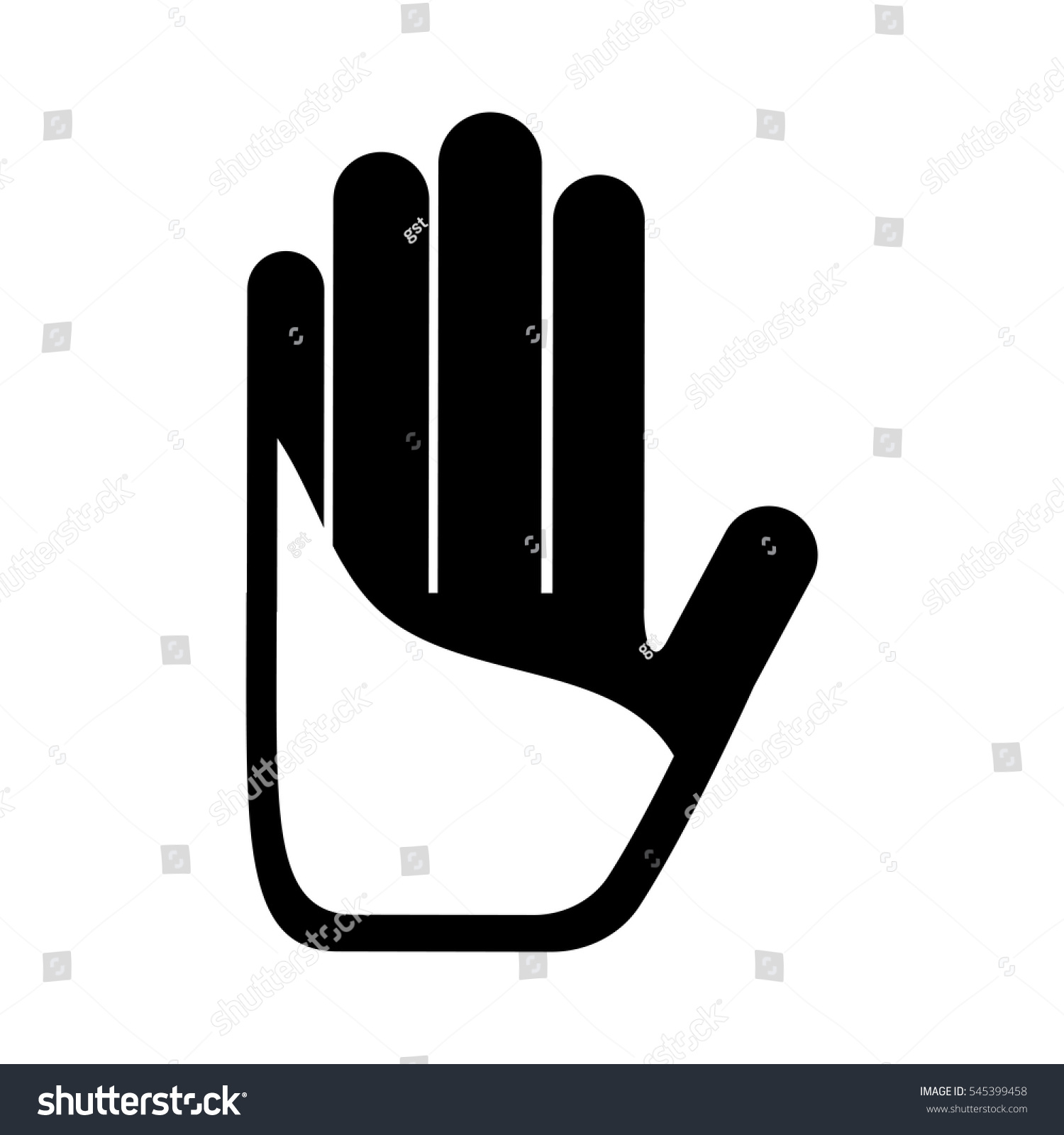 Hands Human Made Icon Vector Illustration Stock Vector (Royalty Free ...