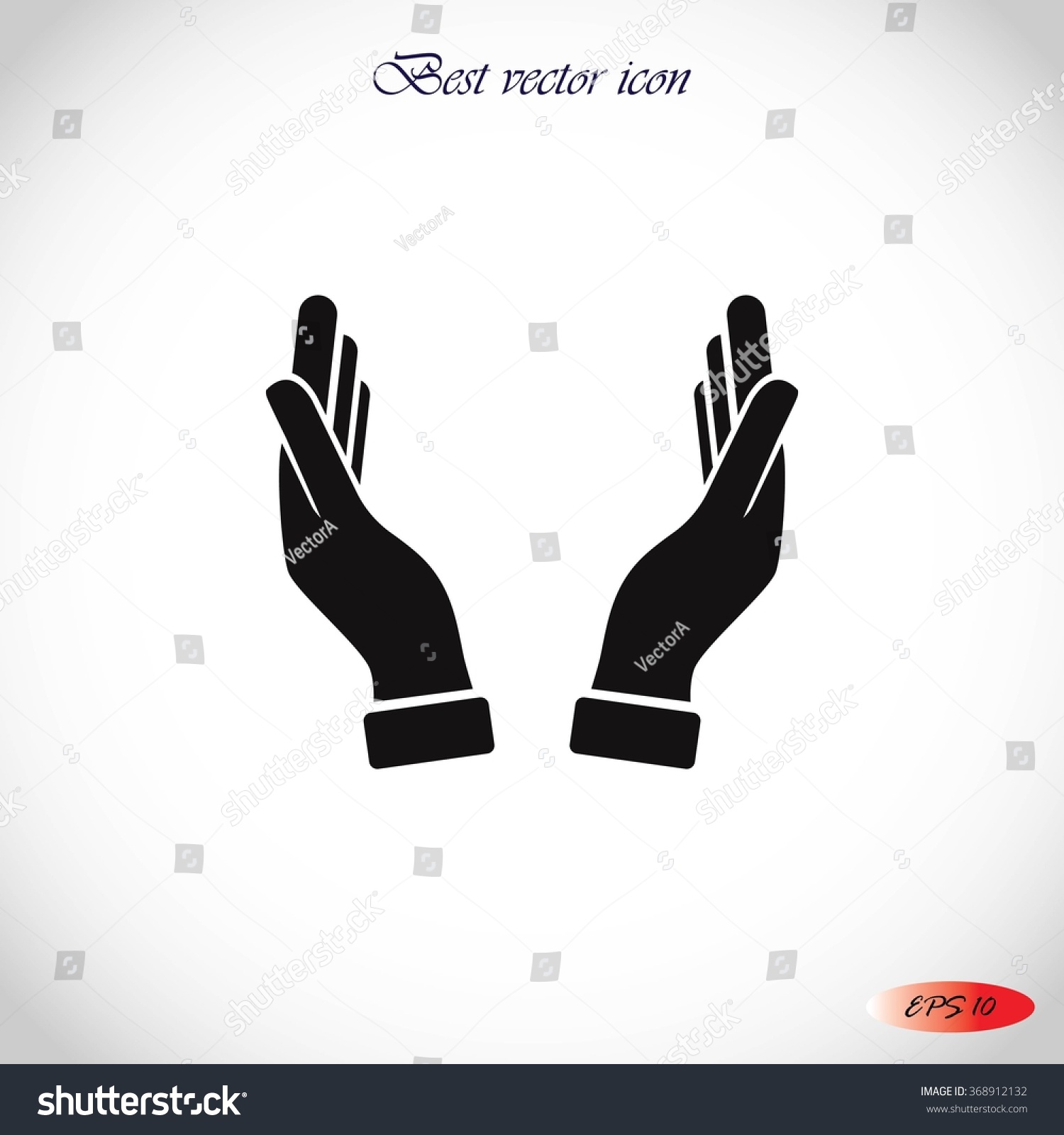 Hands Icon Stock Vector 368912132 - Shutterstock