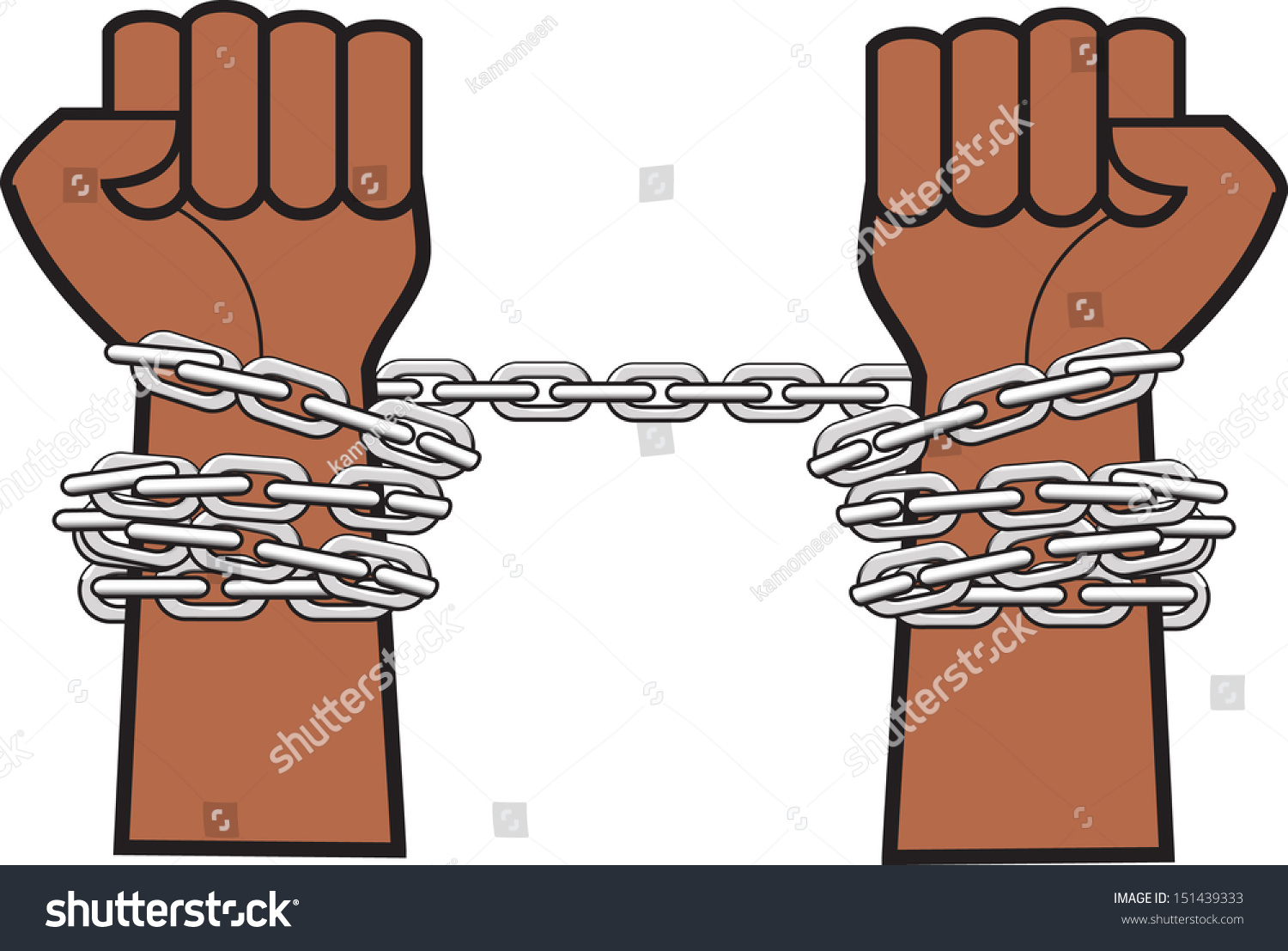 Hands Chains Stock Vector 151439333 - Shutterstock