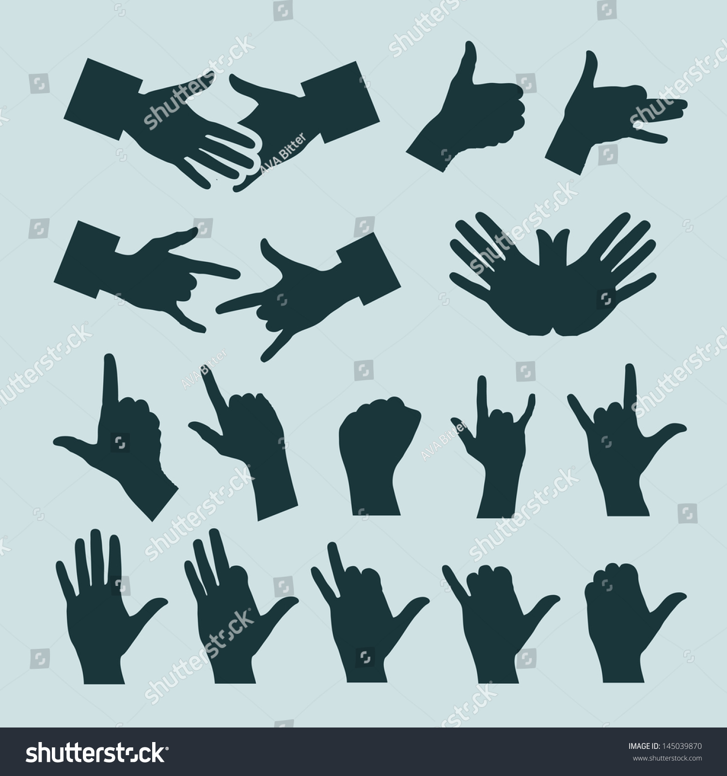 Hands Vector Illustration Stock Vector Royalty Free 145039870 Hands Vector Illustration Stock Vector Royalty Free 145039870