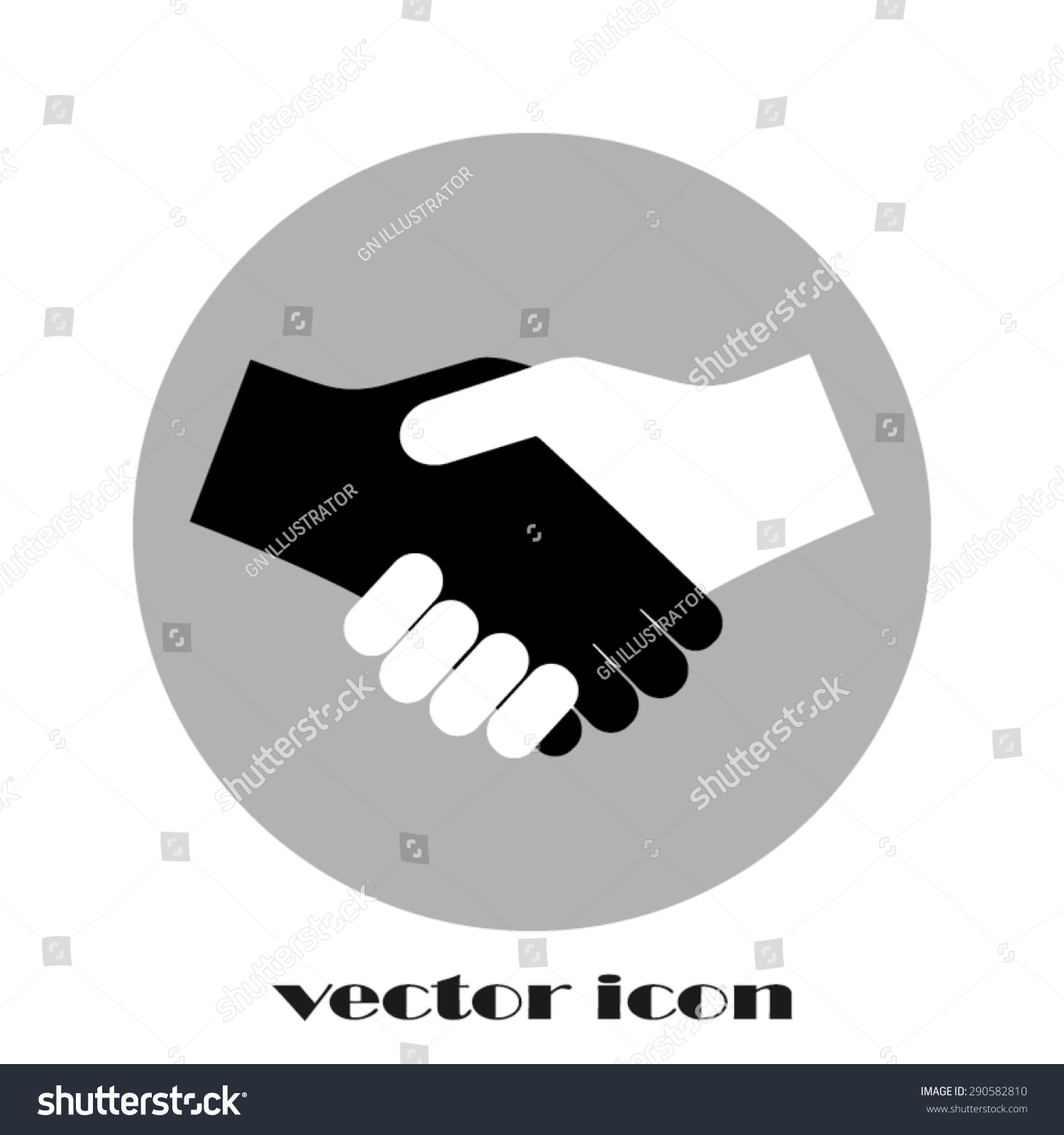 Handshake Stock Vector 290582810 : Shutterstock