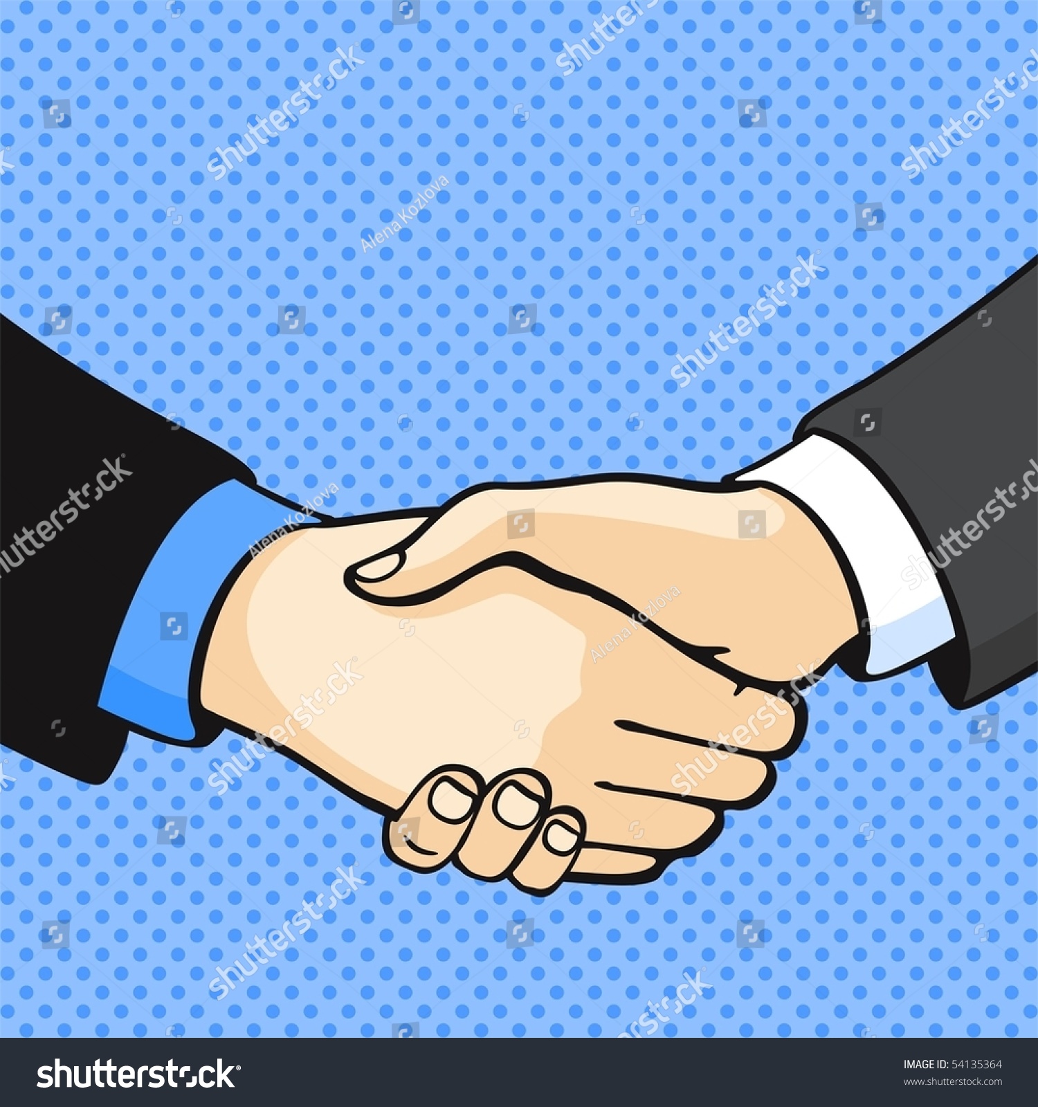 Handshake Stock Vector 54135364 - Shutterstock