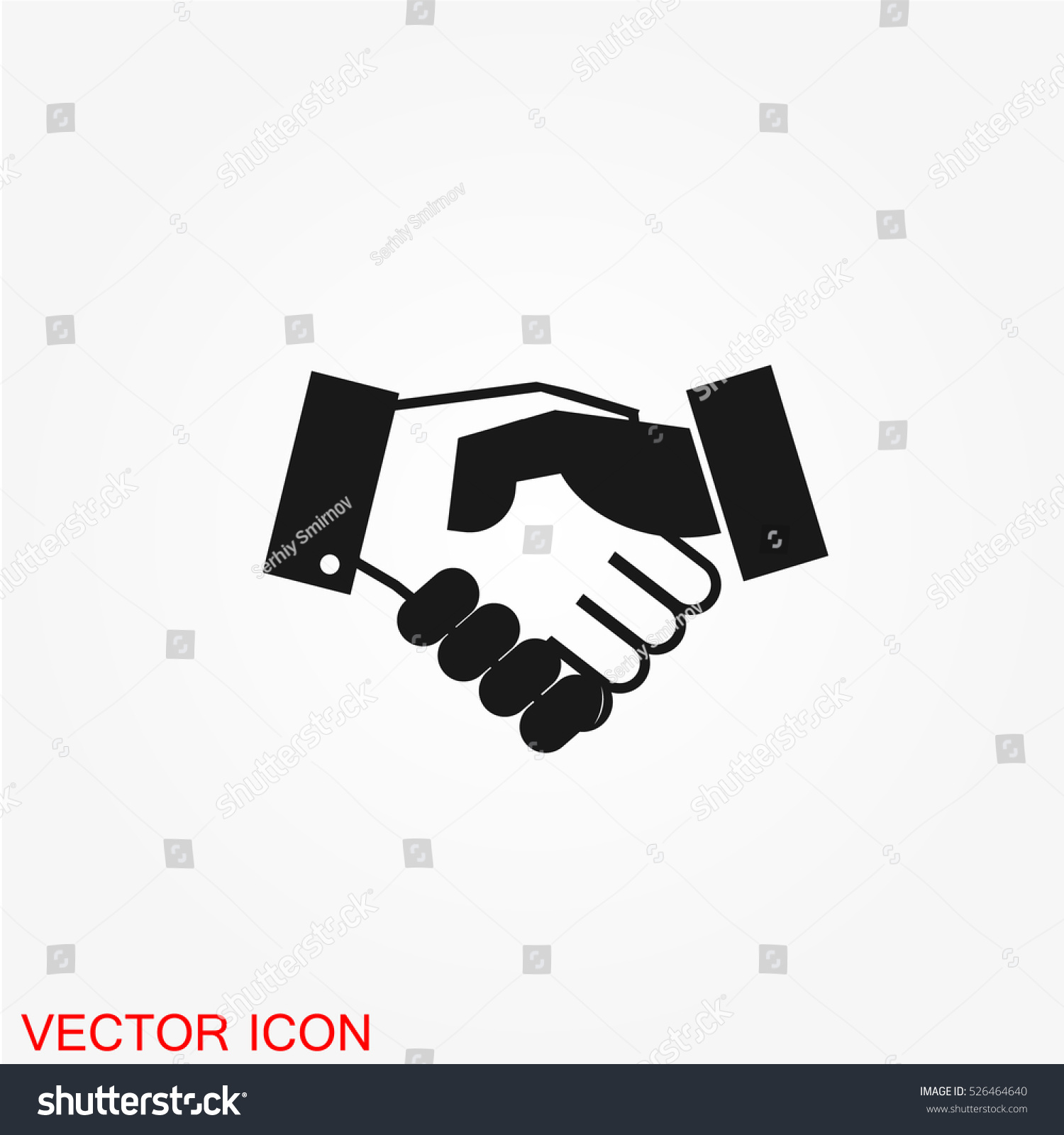 Handshake Icon Stock Vector 526464640 : Shutterstock