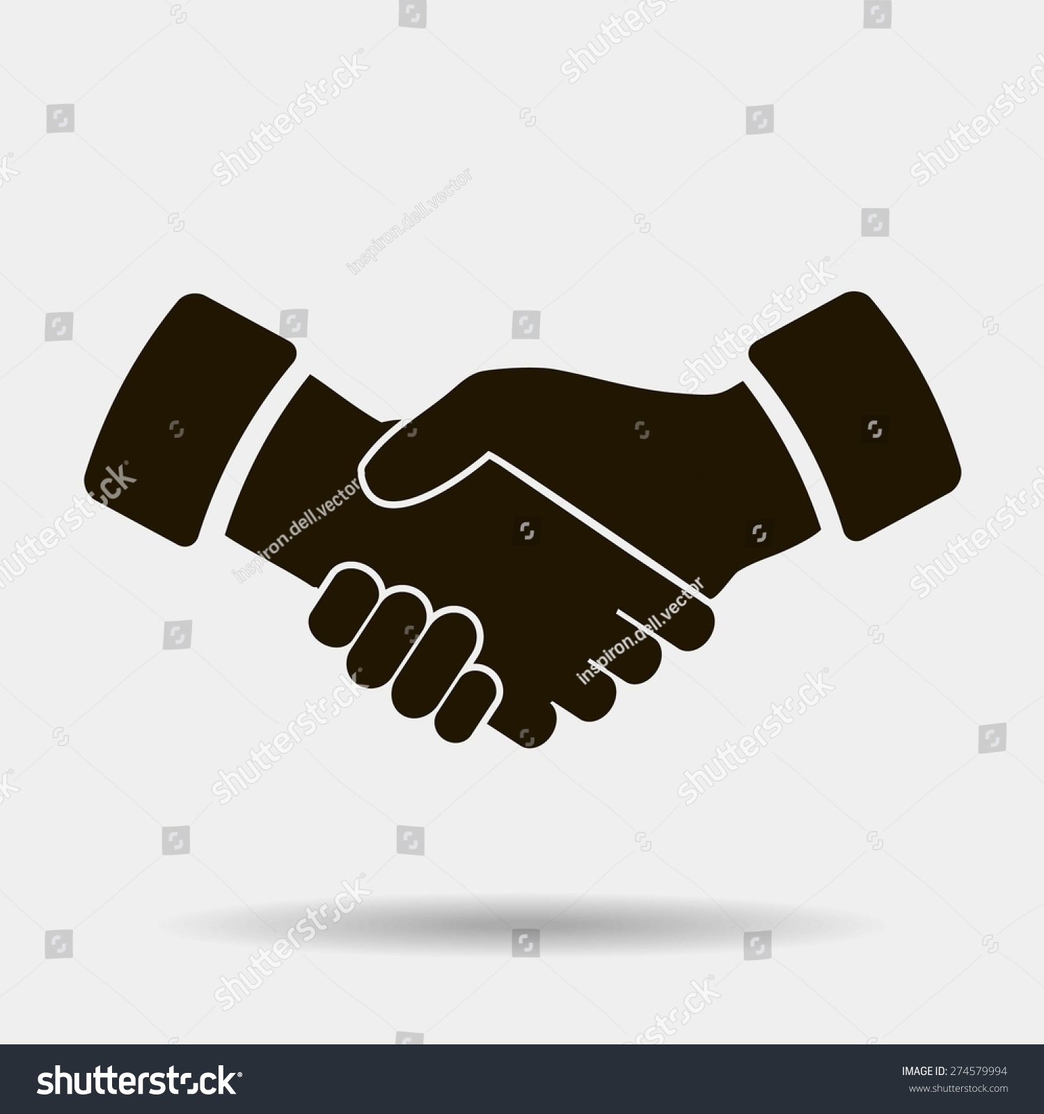 Handshake Vector Icon Stock Vector (Royalty Free) 274579994 - Shutterstock