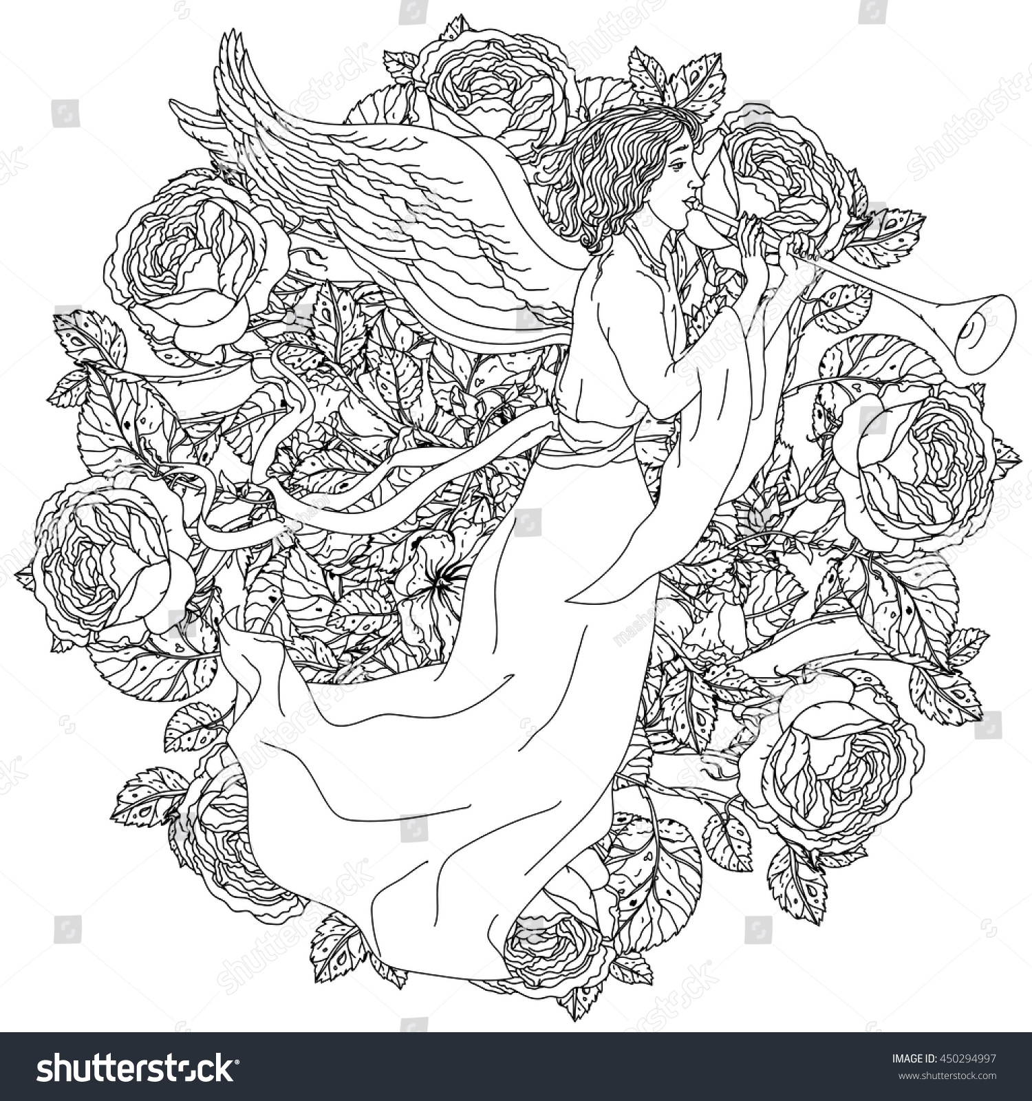 Download Handsome Man Image Angel Fairy Tale Stock Vector 450294997 - Shutterstock