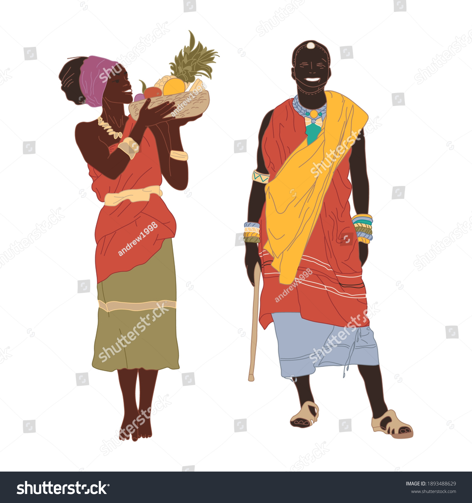 4,595 East african traditional cloth Images, Stock Photos & Vectors ...