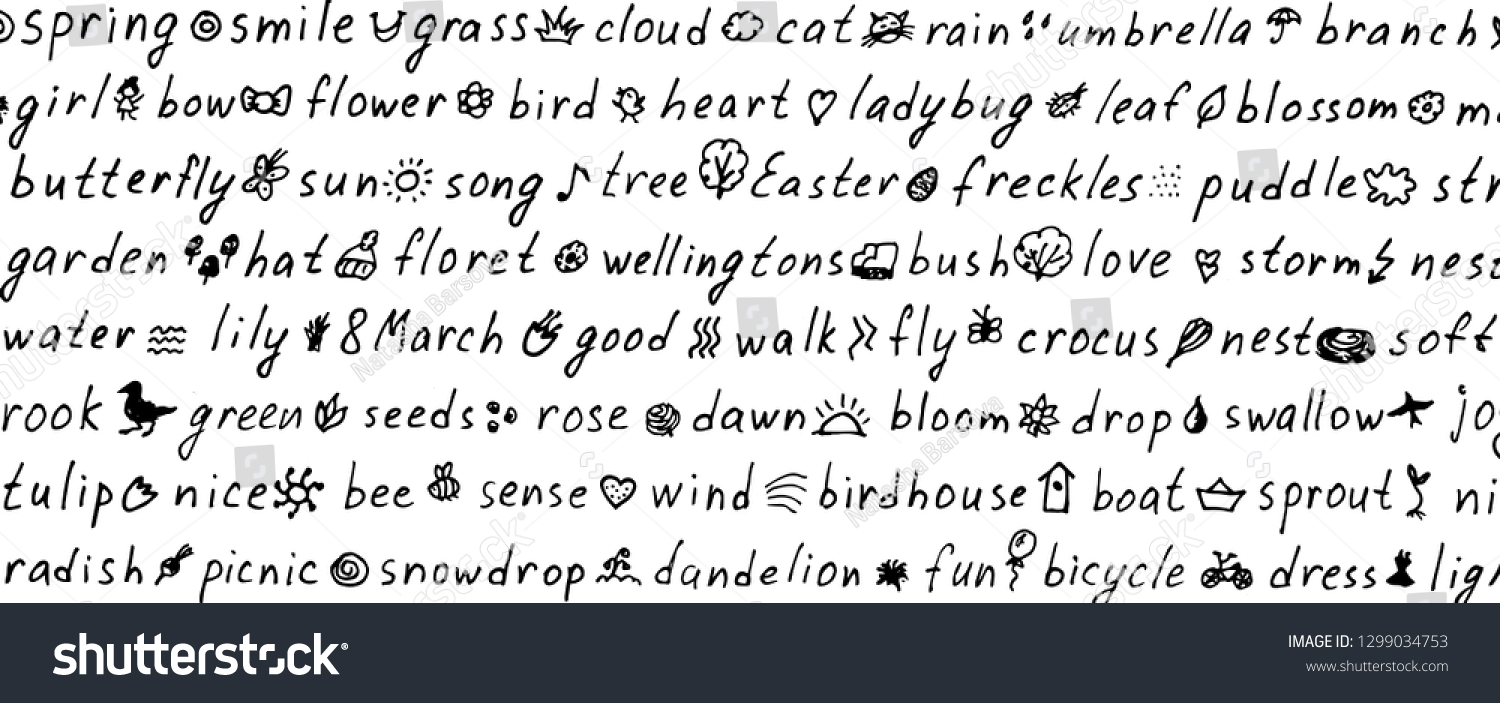 Handwriting Background With Words Letters And Primitive Hand Drawings Background Of Handwritten Notes Associations Handwriting Background With Words Letters And Primitive Hand Drawings Background Of Handwritten Notes Associations