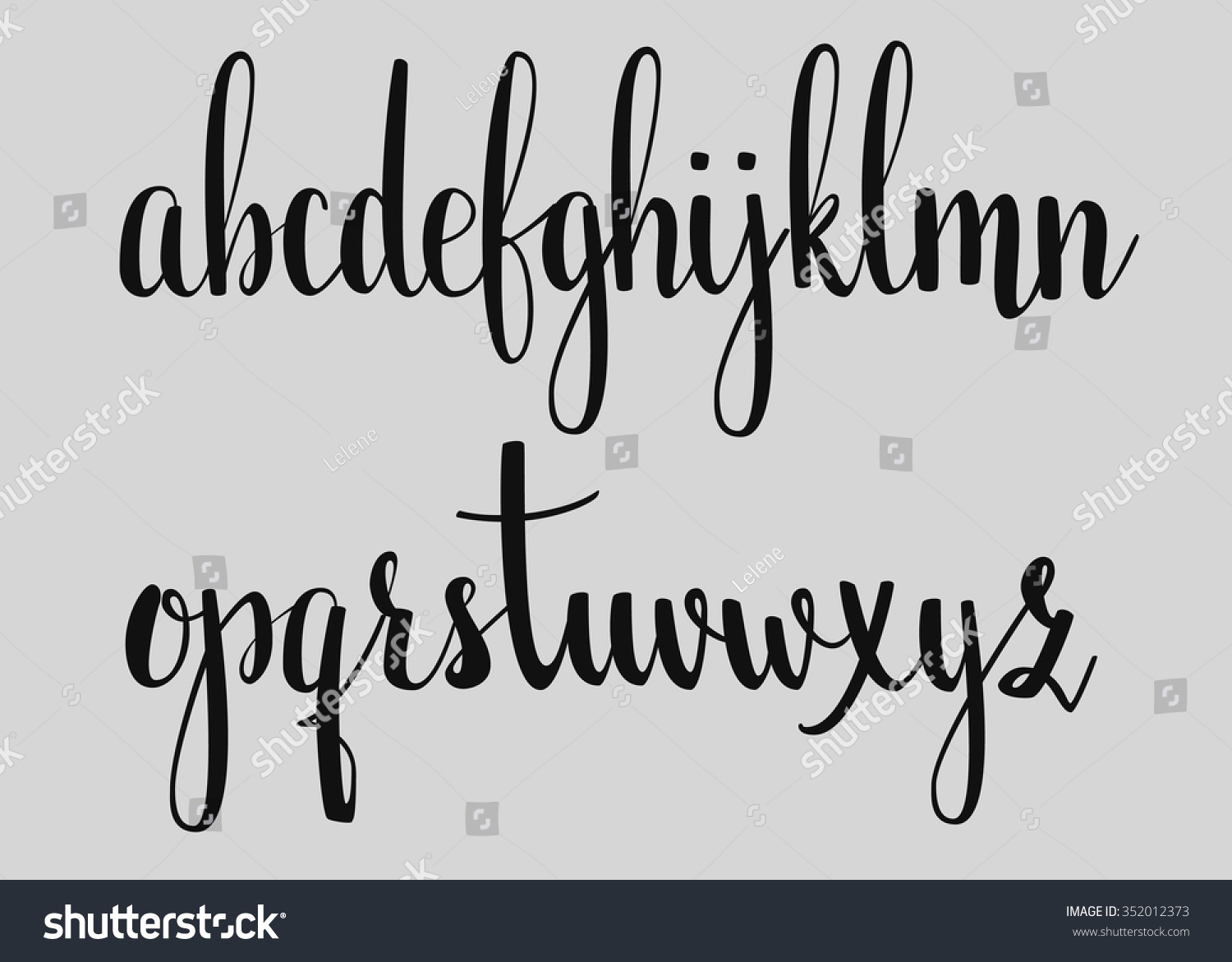 Handwritten Brush Style Modern Calligraphy Cursive Font With