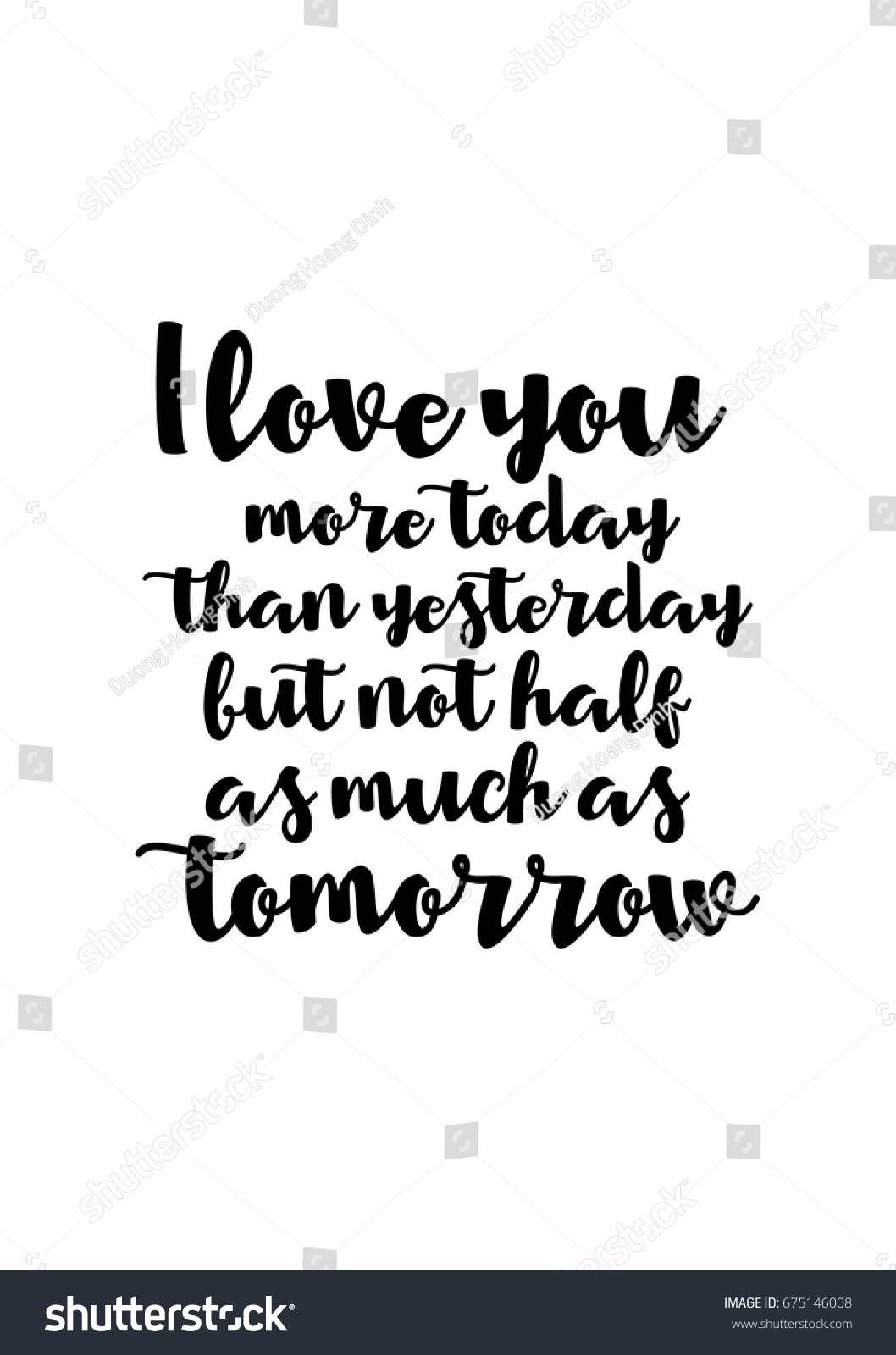 Handwritten Lettering Positive Quote About Love Stock Vector Royalty Free