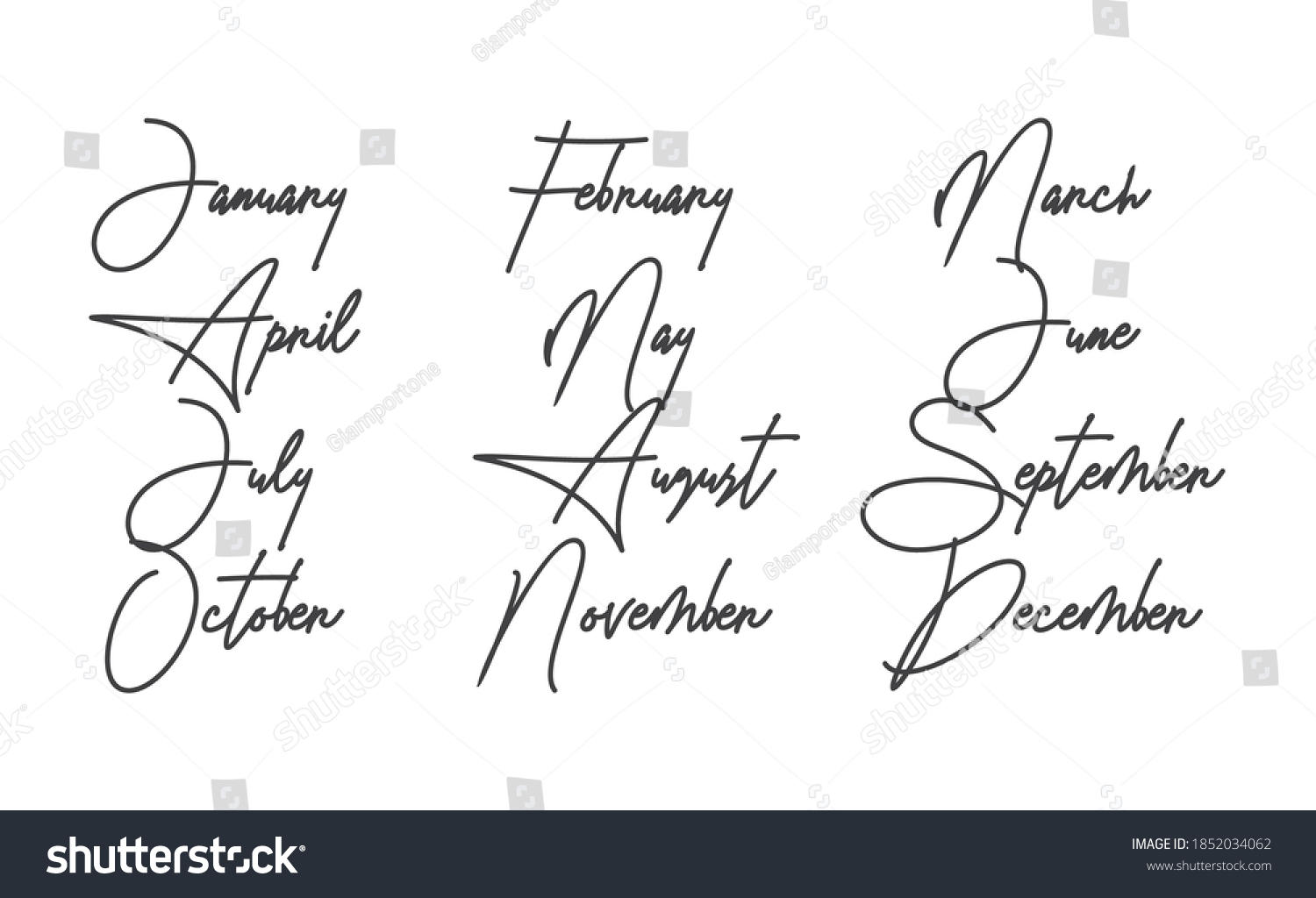 handwritten-names-months-december-january-february