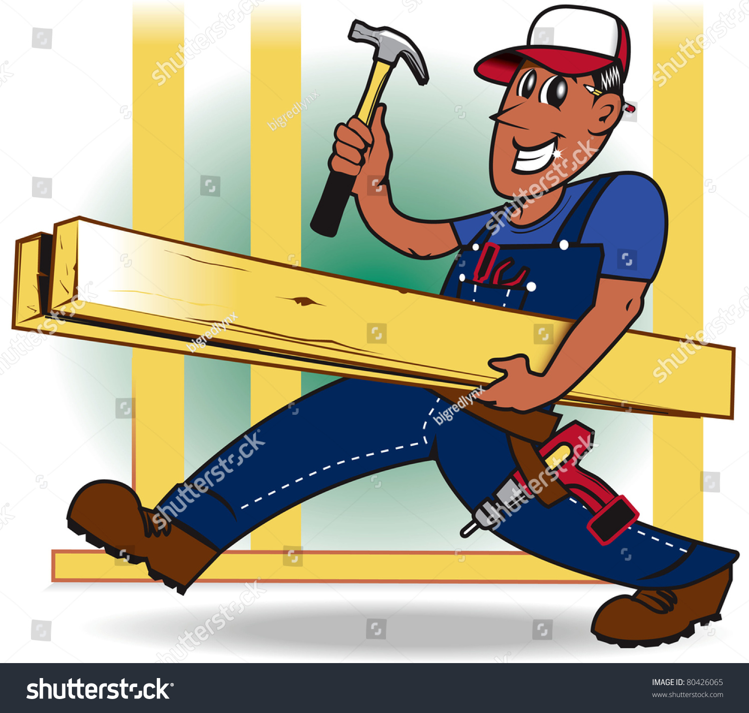 Handyman Stock Vector Royalty Free 80426065 Shutterstock