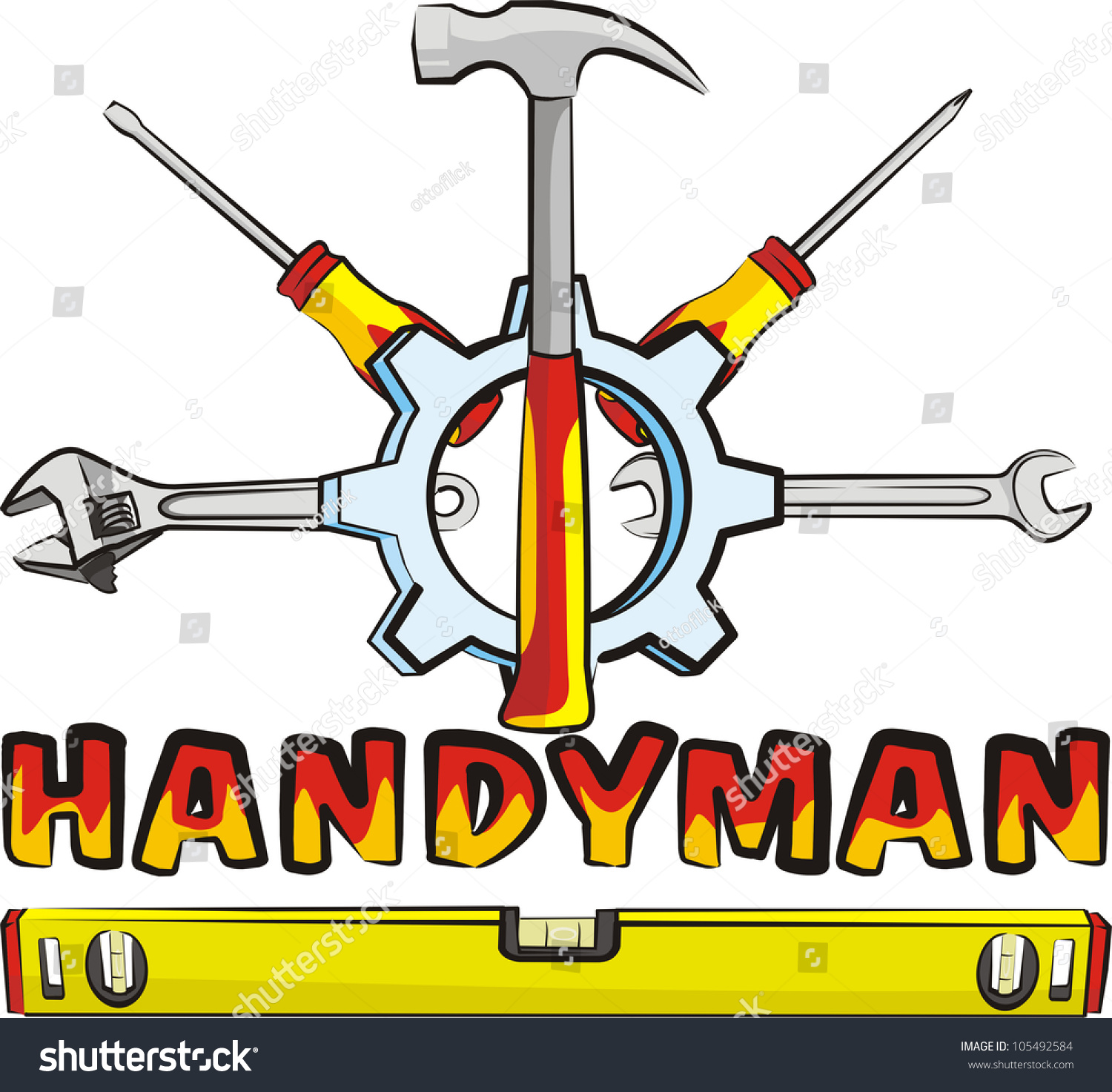 Handyman Tools Stock Vector 105492584 - Shutterstock