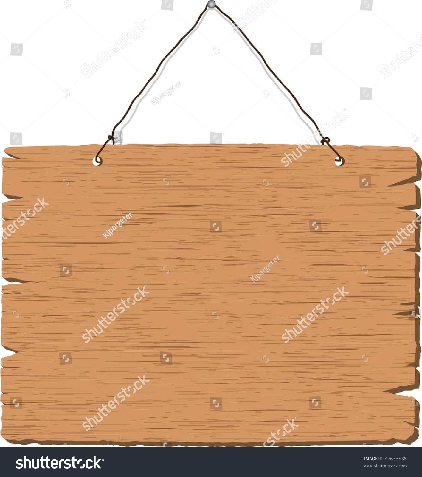 Hanging Wooden Sign Stock Vector Illustration 47633536 : Shutterstock