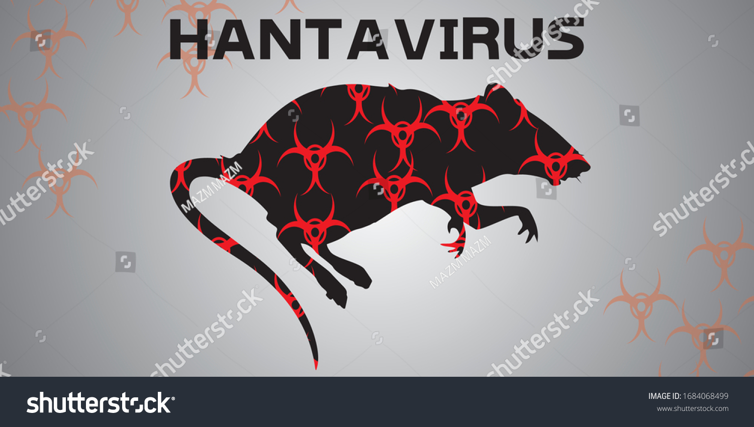 Hantavirus Rare Deadly Viral Infection Vector Stock Vector Royalty Free