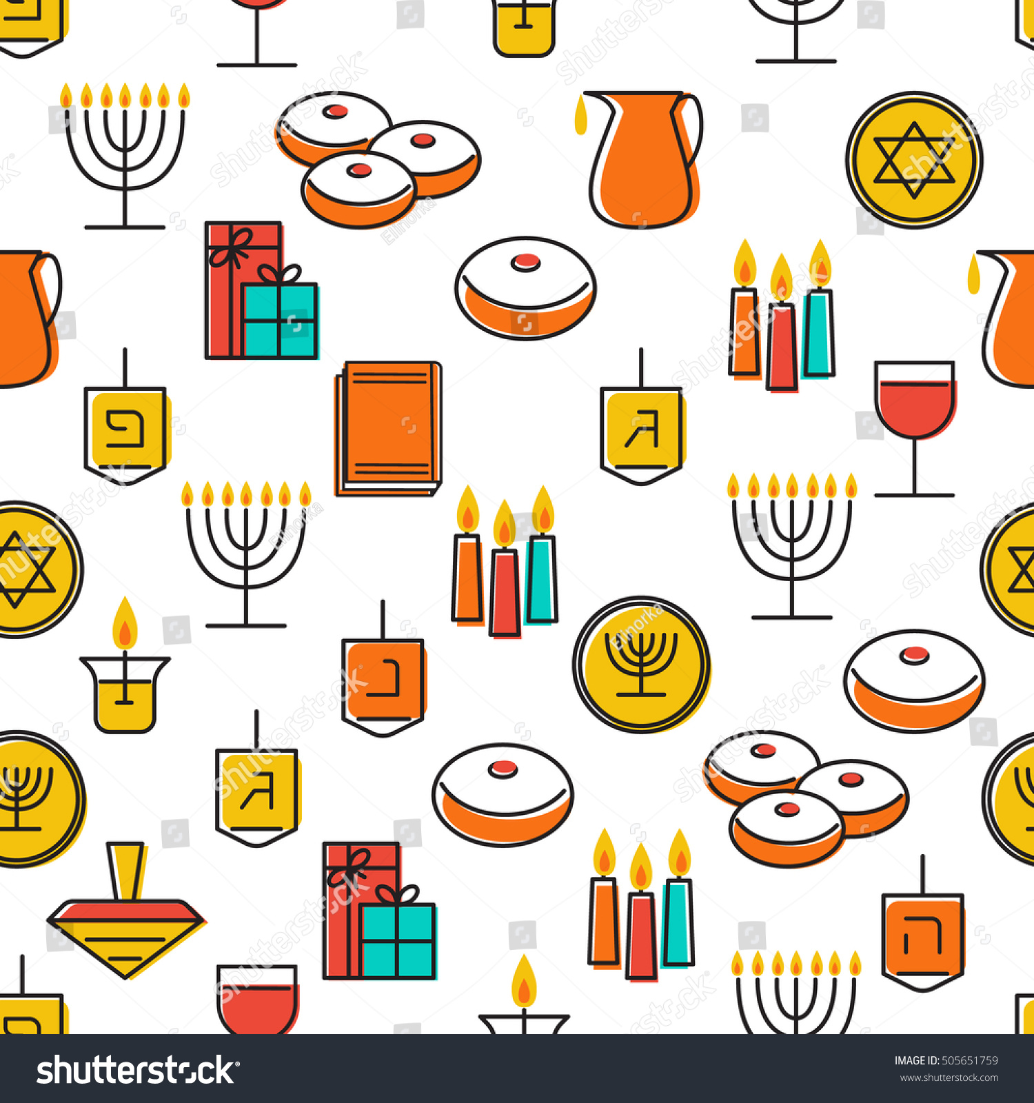 Printable Hanukkah Symbols