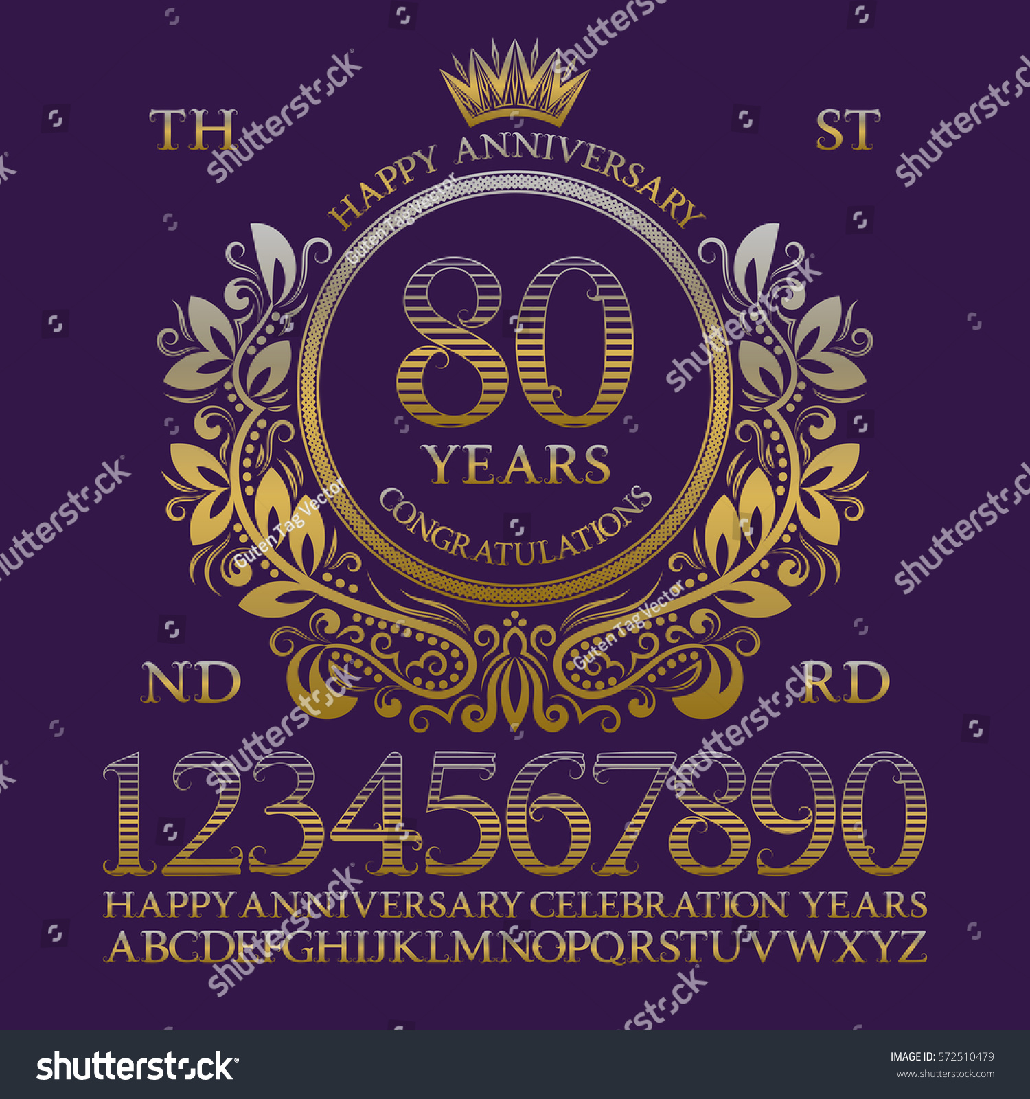 happy-anniversary-sign-kit-golden-numbers-stock-vector-royalty-free