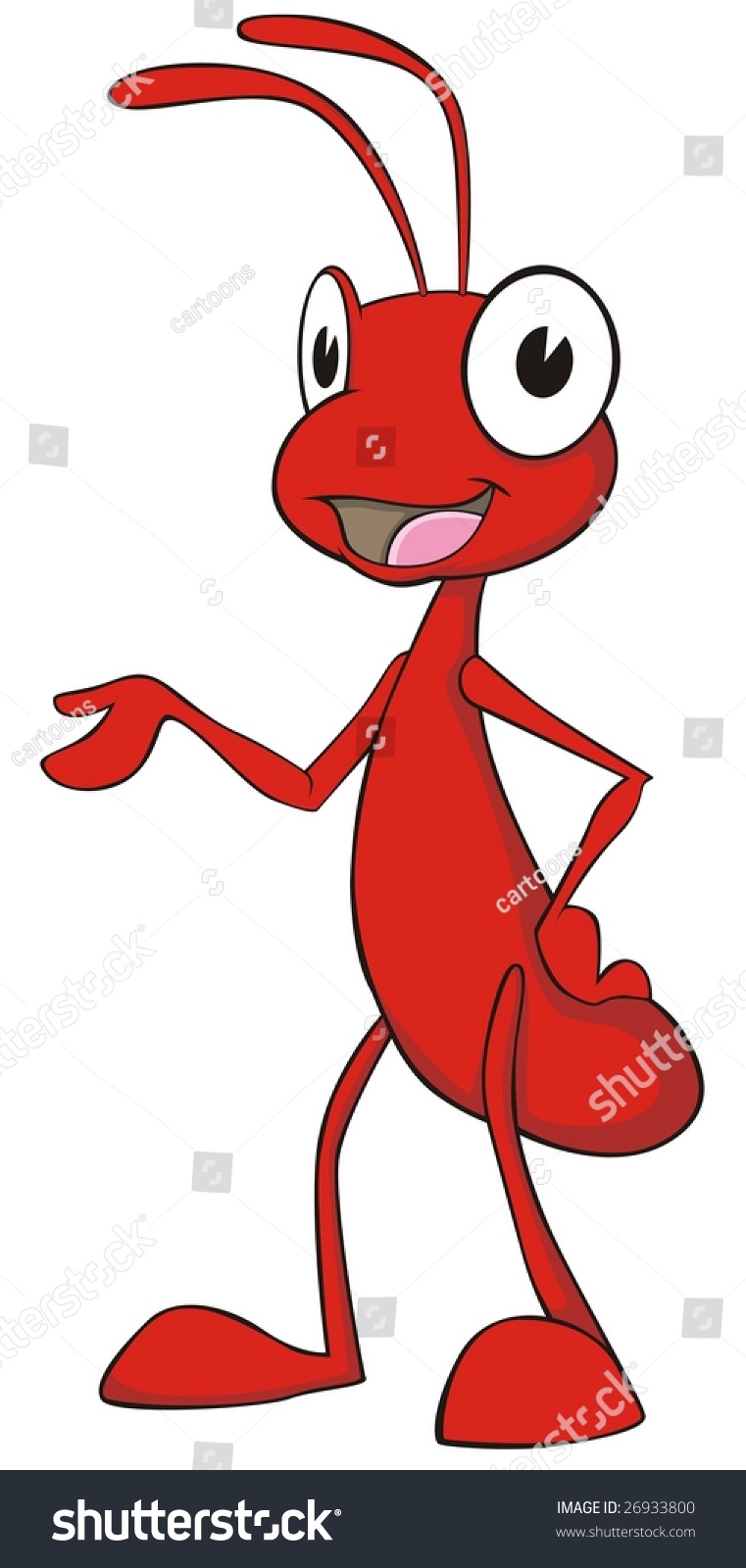 Happy Ant Stock Vector 26933800 - Shutterstock