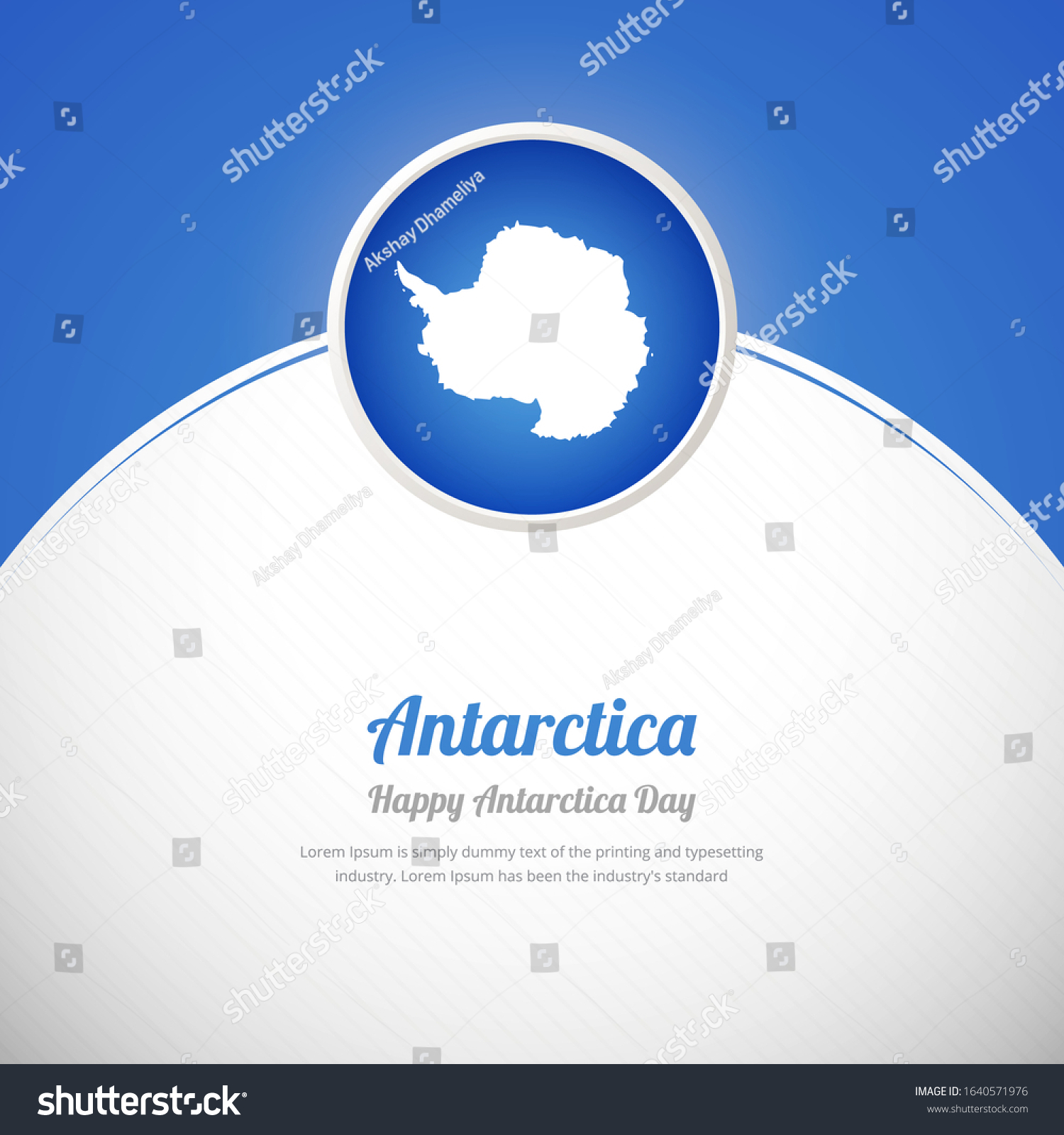 SVG of Happy Antarctica Day with creative colorful country flag background svg