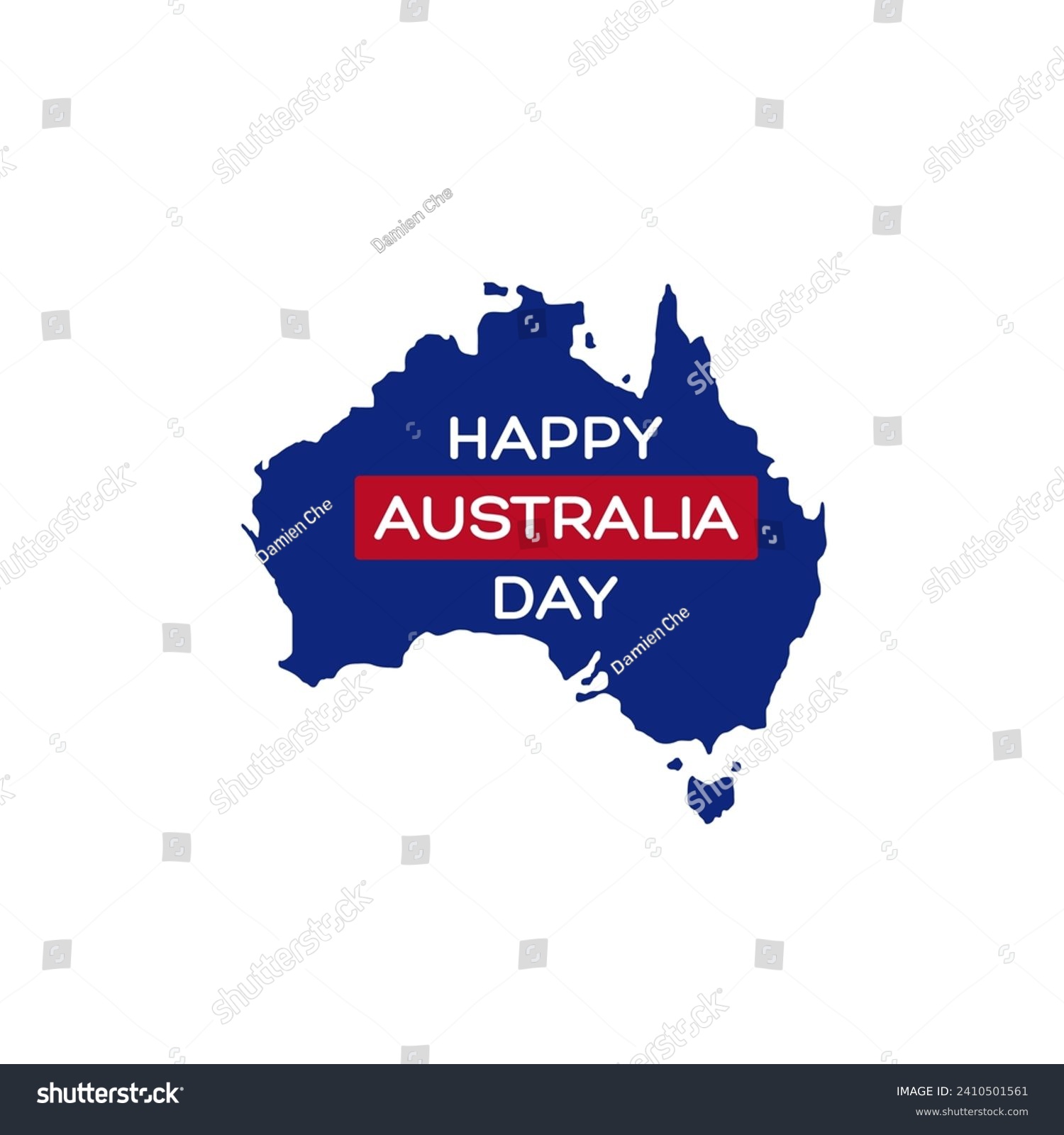 SVG of Happy Australia day logo icon sign Map emblem Decorative concept National flag colorful design style Fashion print for clothes apparel greeting invitation card flyer poster banner cover sticker ad svg