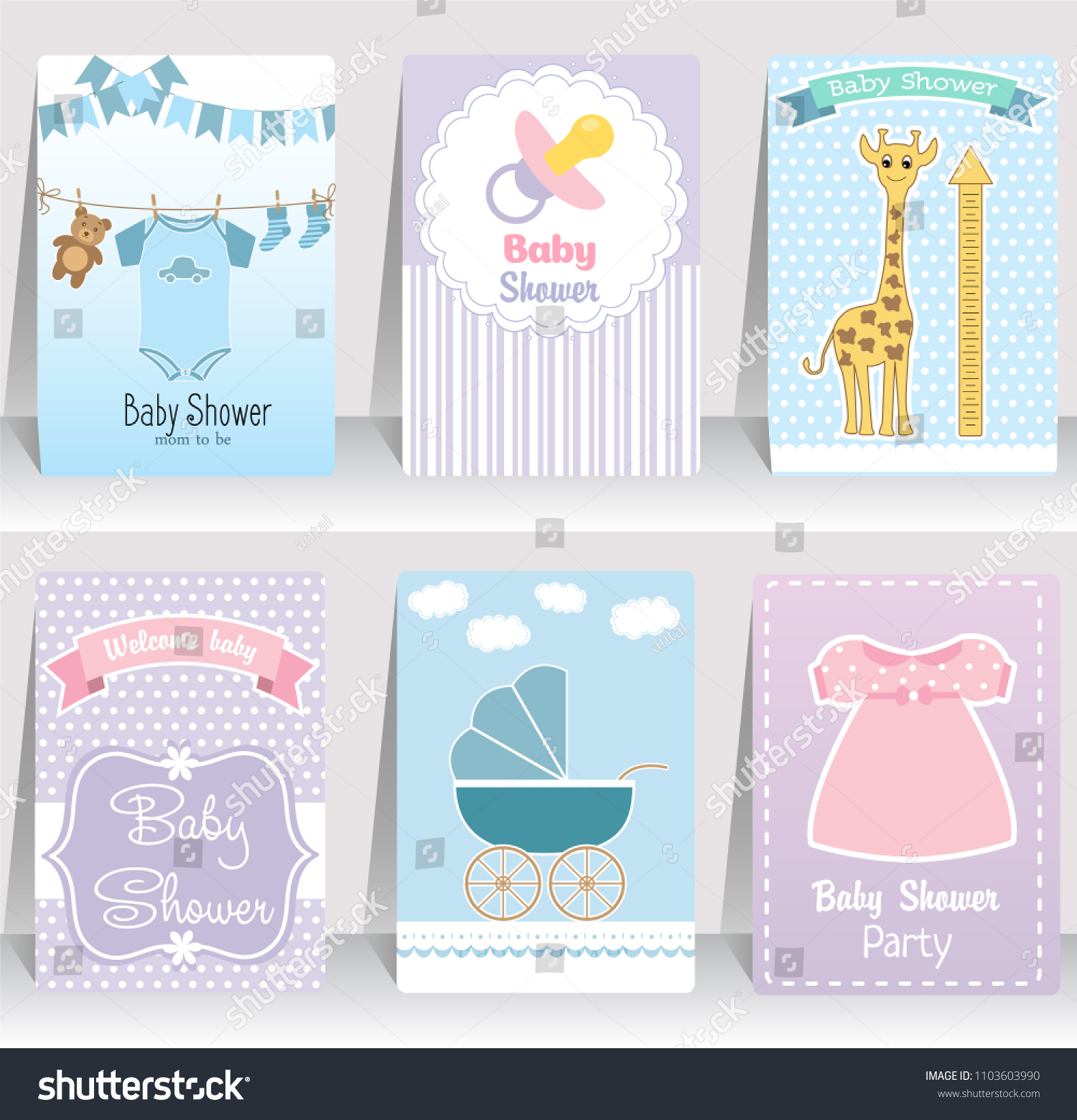 Happy Birthday, Baby Shower For Newborn Celebration Greeting And Invitation Happy Birthday, Baby Shower For Newborn Celebration Greeting And Invitation