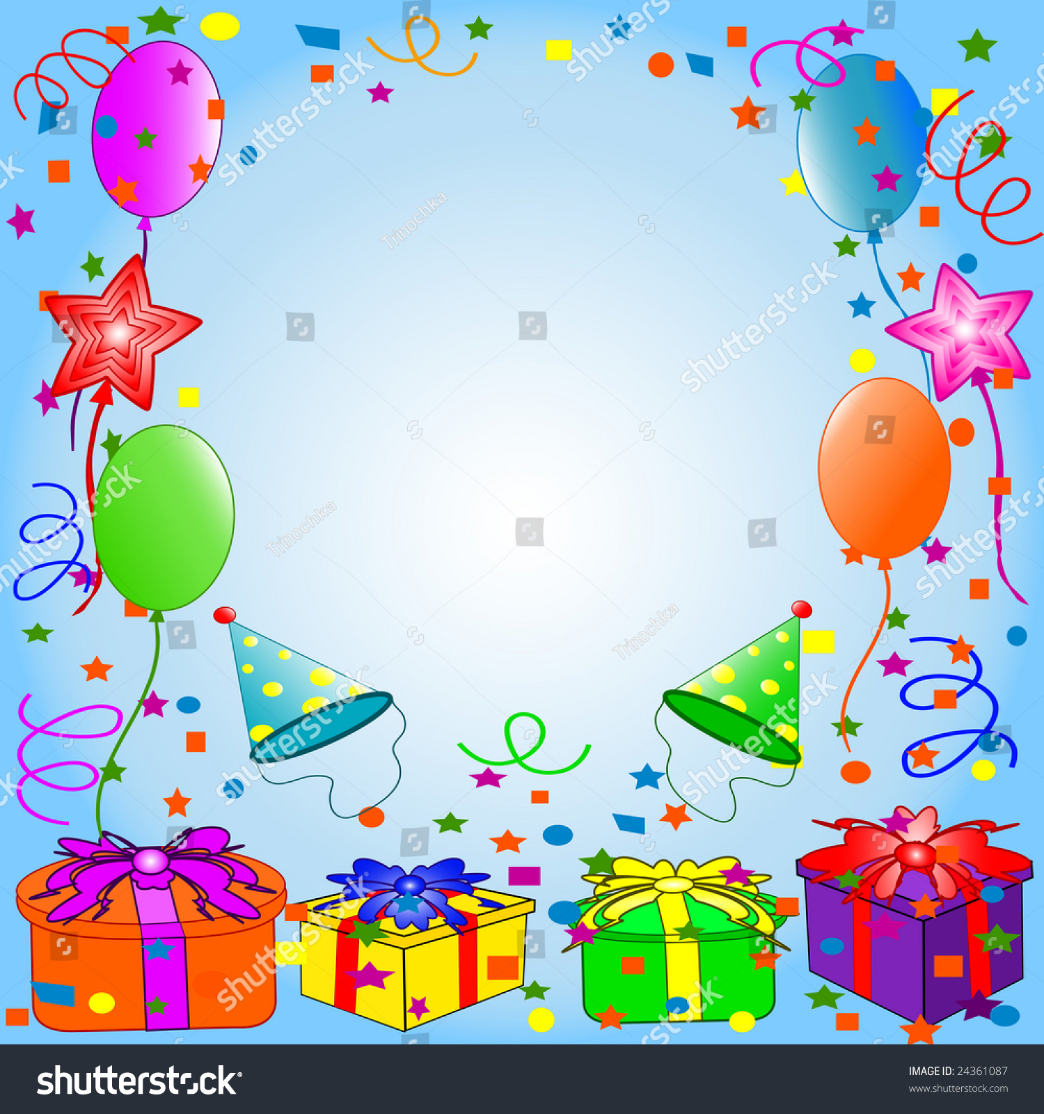 Happy Birthday Background Stock Vector Illustration 24361087 : Shutterstock