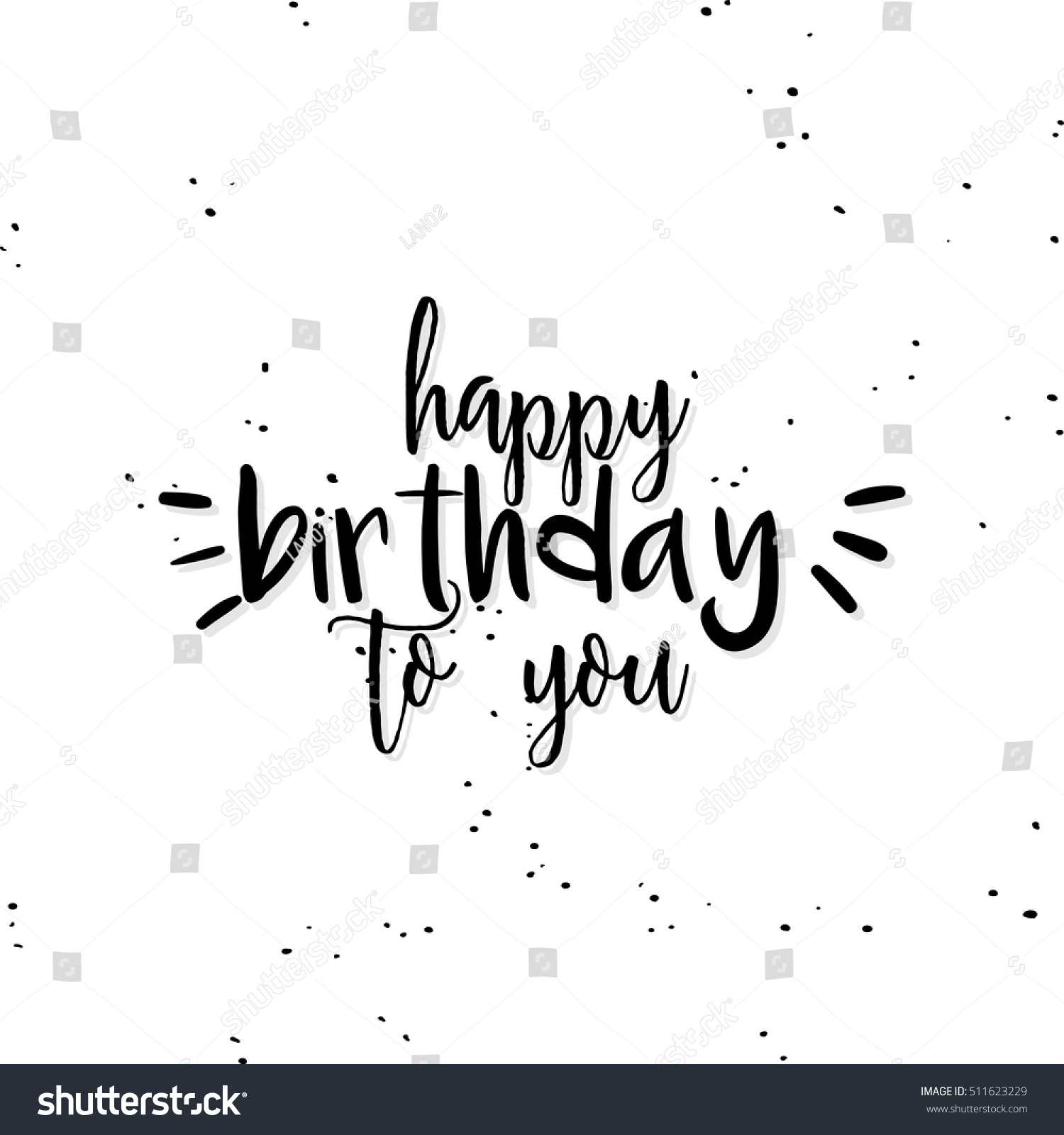 Happy Birthday Background Stock Vector Illustration 511623229 ...