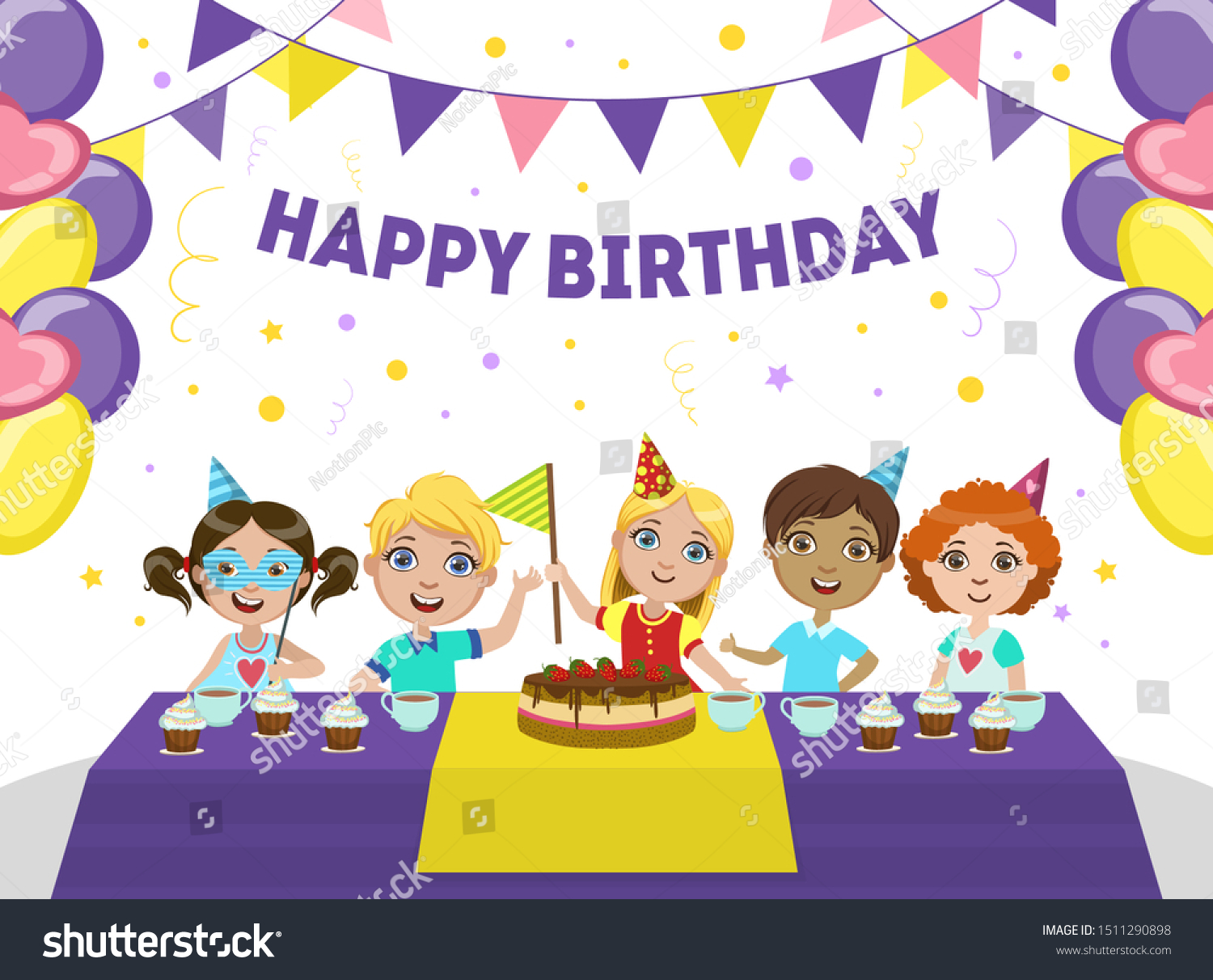 Happy Birthday Banner Template from image.shutterstock.com