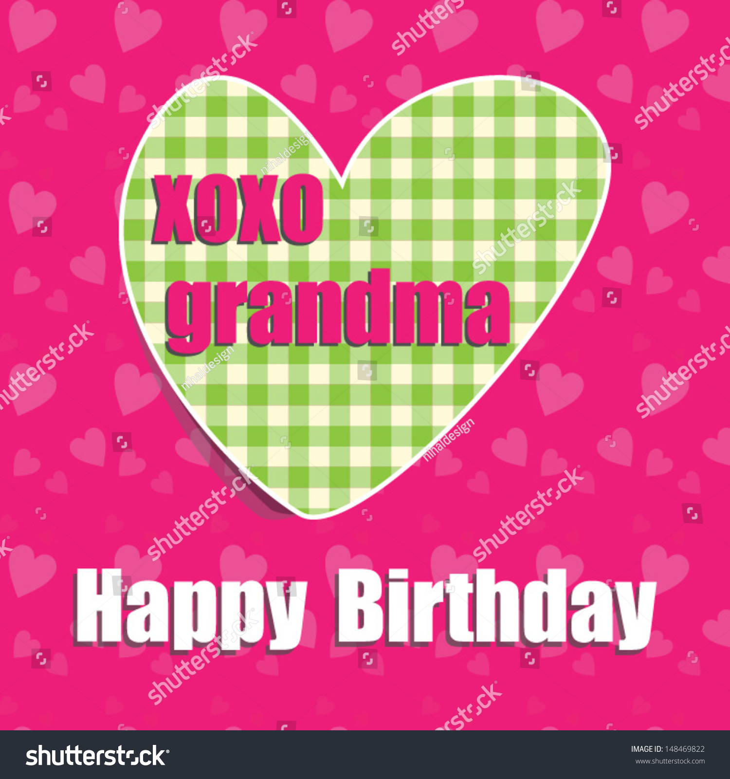 Download Happy Birthday Card Grandma Heartvector ...