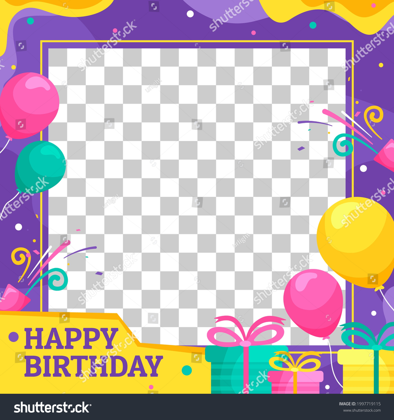 45,737 Birthday greeting card with photo Images, Stock Photos & Vectors ...