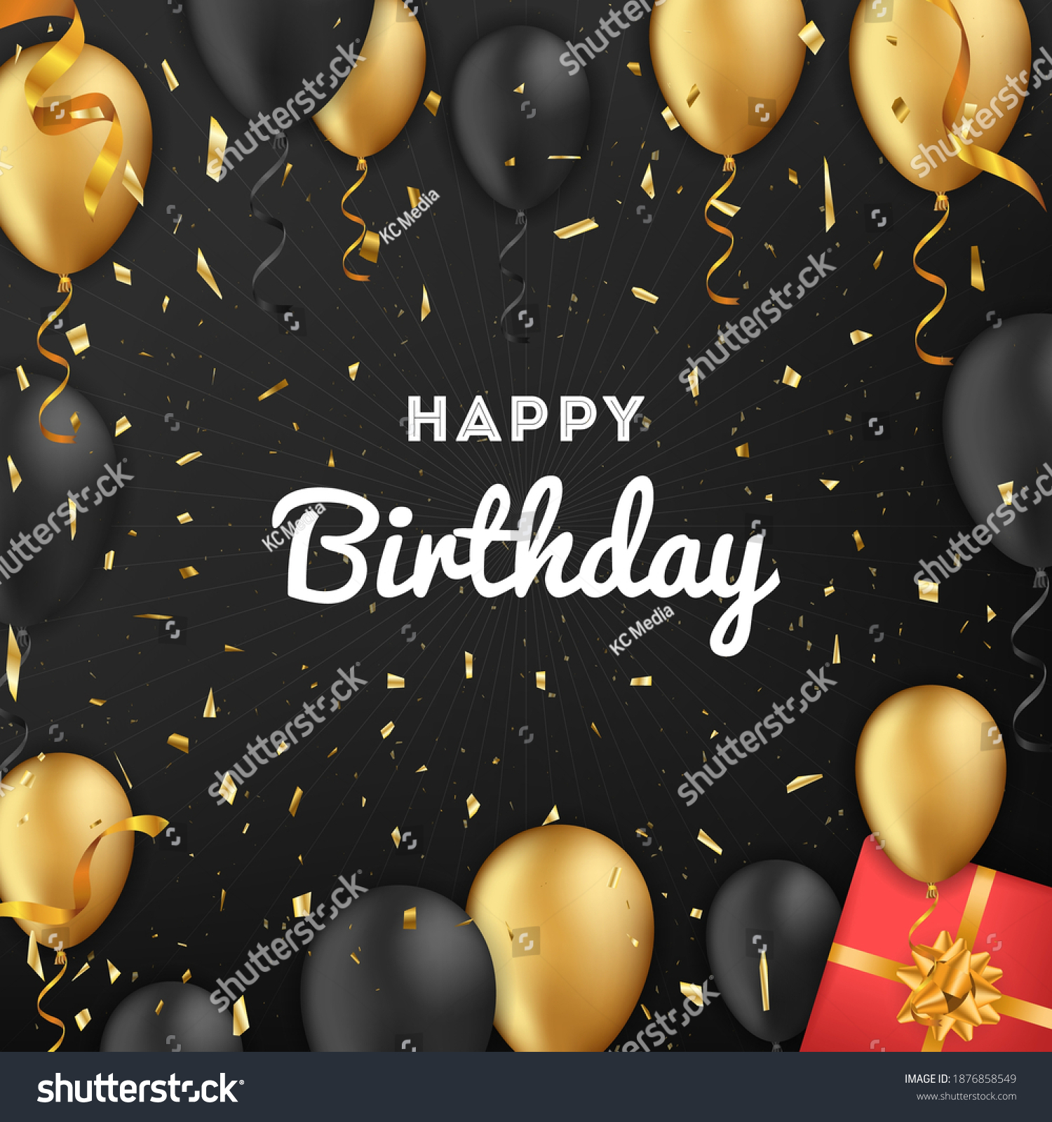 Birthday black background Images, Stock Photos & Vectors | Shutterstock