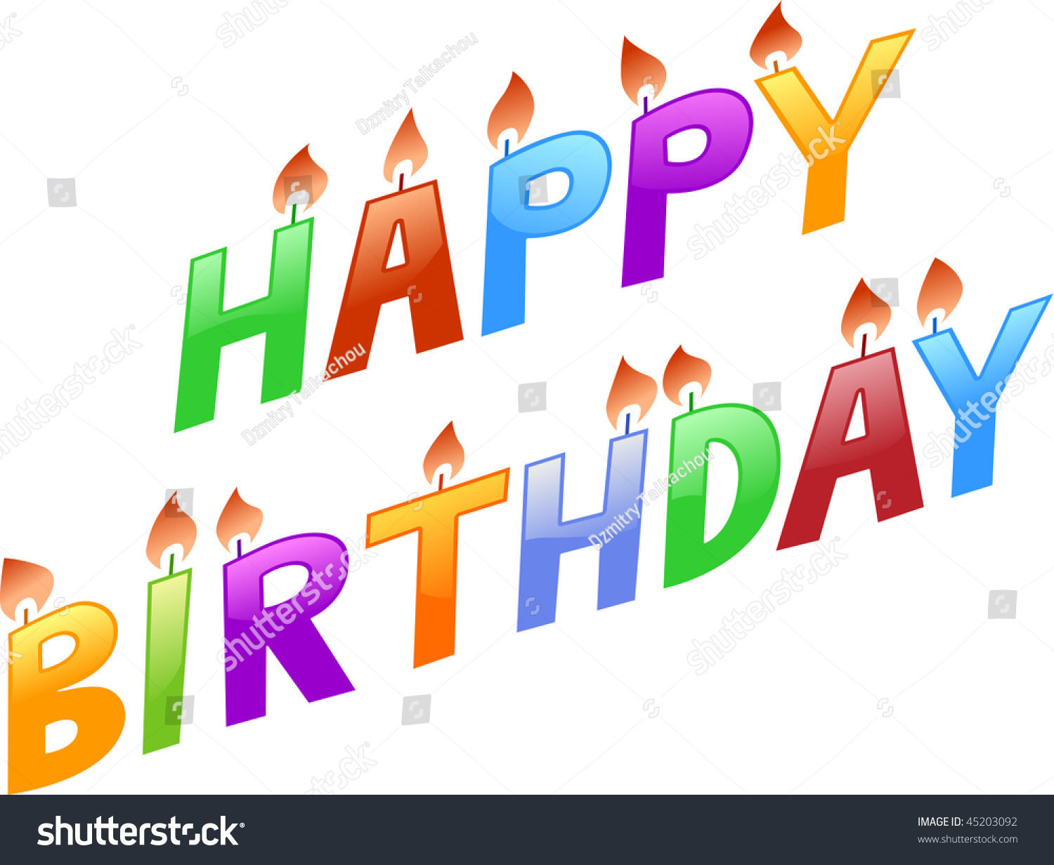 Happy Birthday Graffiti Stock Vector Illustration 45203092 : Shutterstock