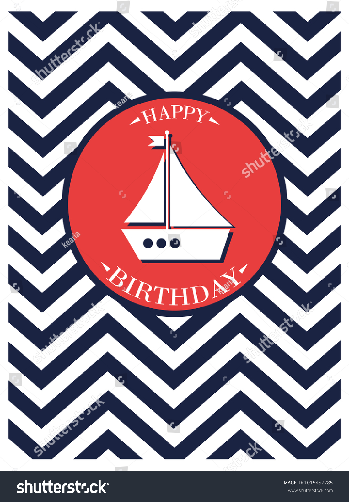 SVG of Happy Birthday greeting card . Vector illustration svg