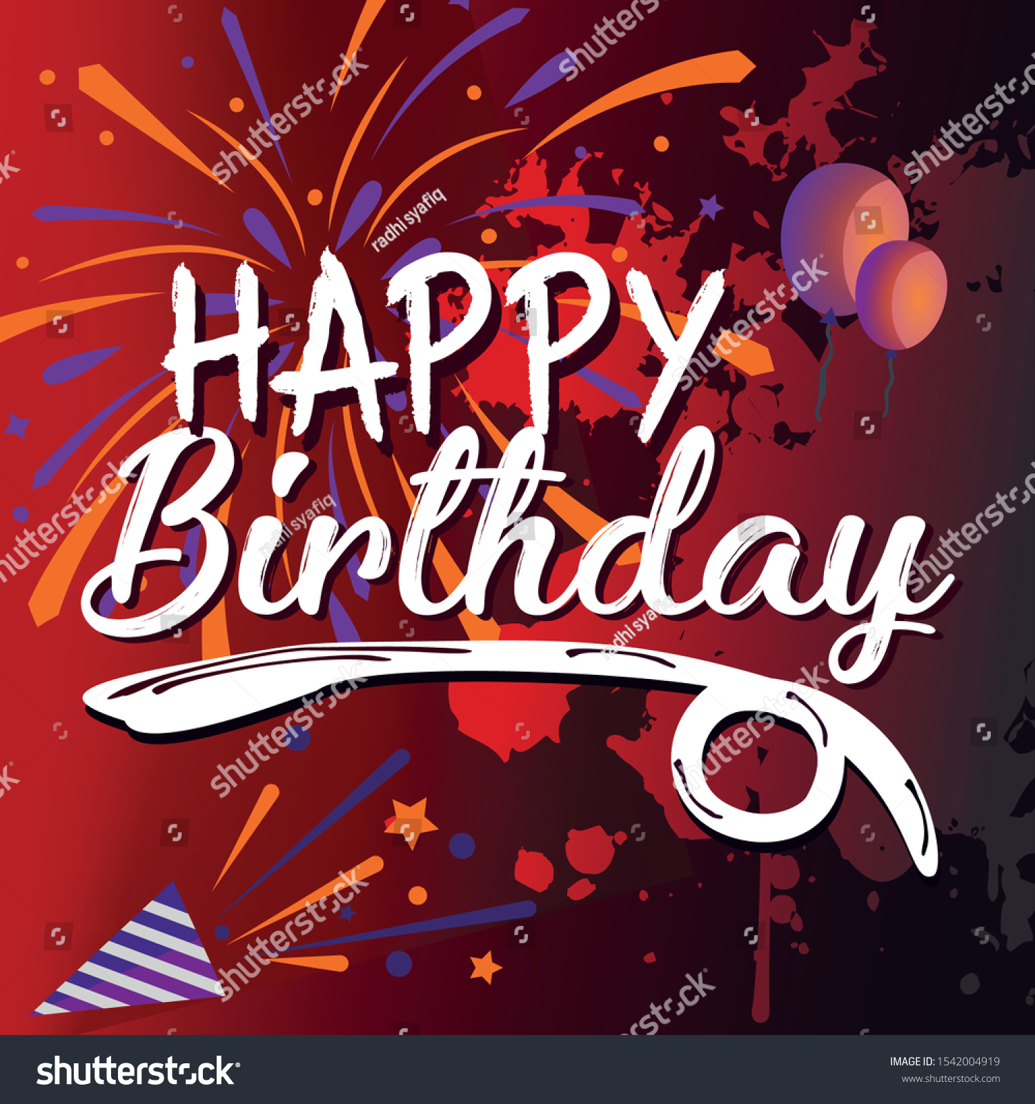 Happy Birthday Happy Birthday Creative Design Stock Vector Royalty