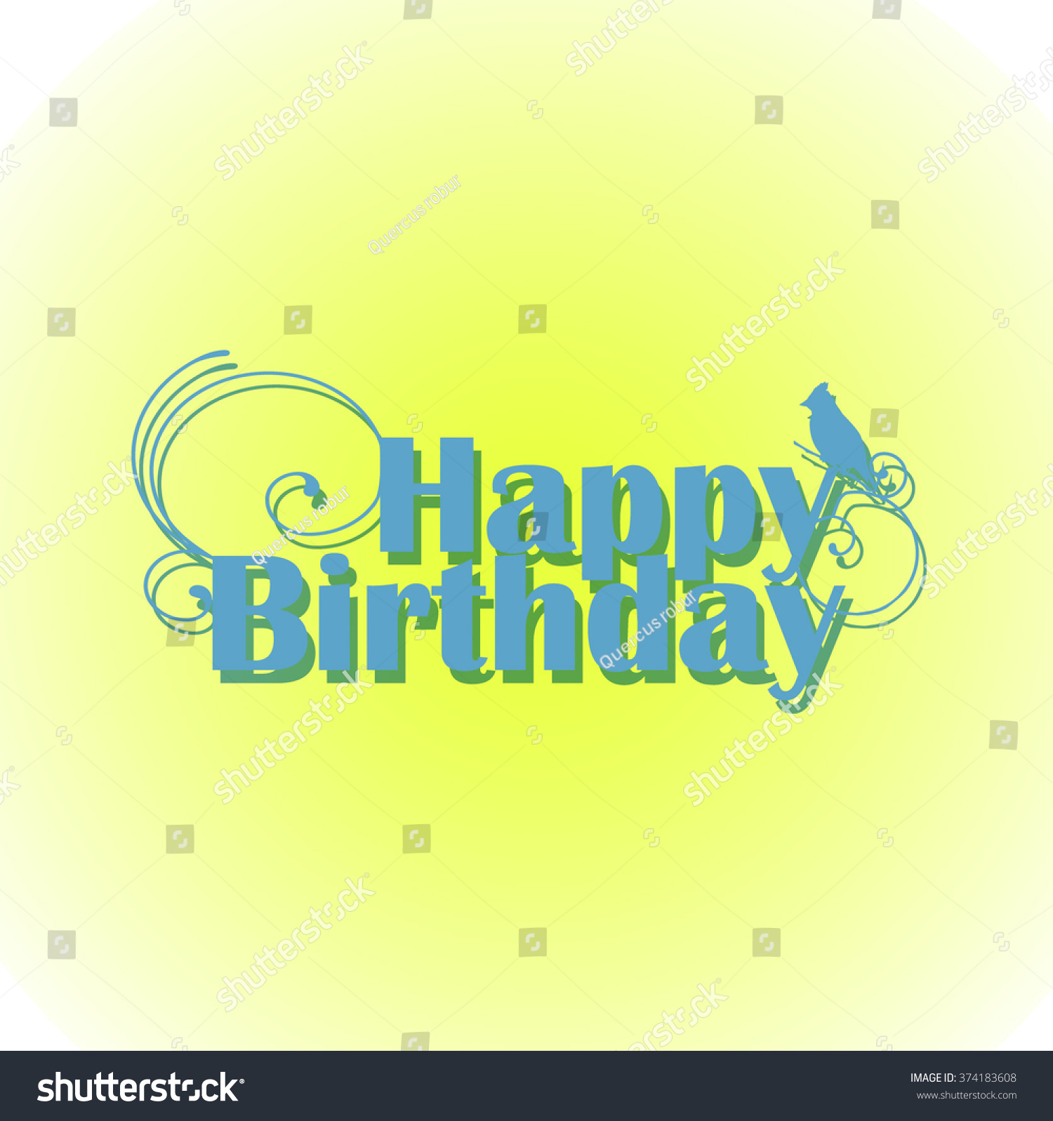 Happy Birthday Sign Vector Illustration Stock Vector (Royalty Free ...