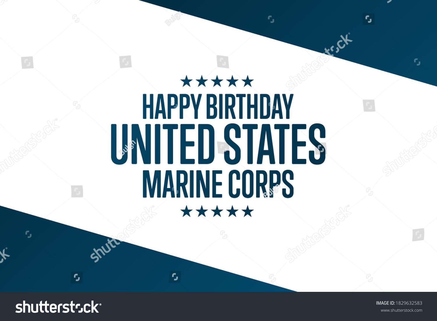 Happy Birthday United States Marine Corps Stock Vector (Royalty Free ...