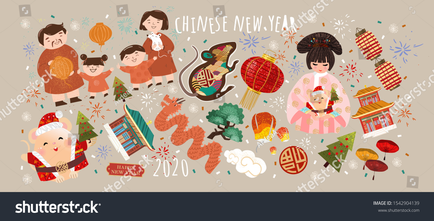 Happy Chinese New Year Year Stock Vector Royalty Free