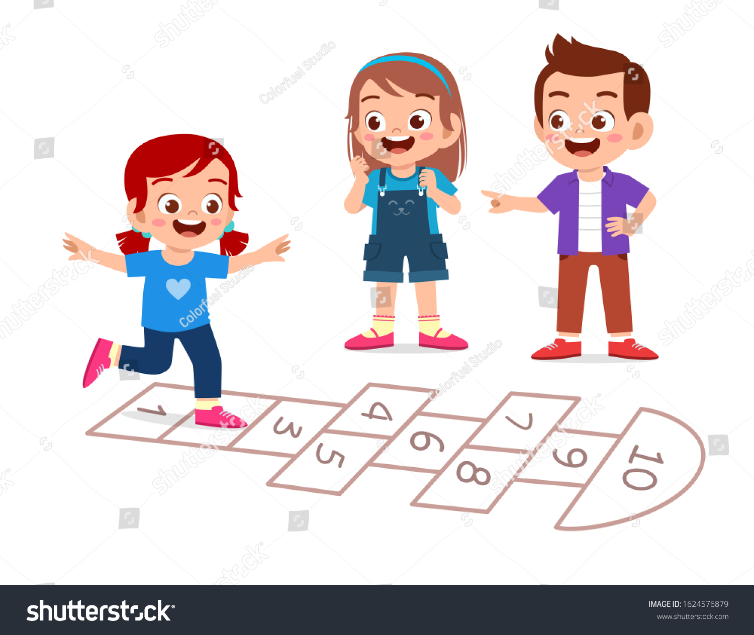 Hopscotch Stock Vectors, Images & Vector Art | Shutterstock