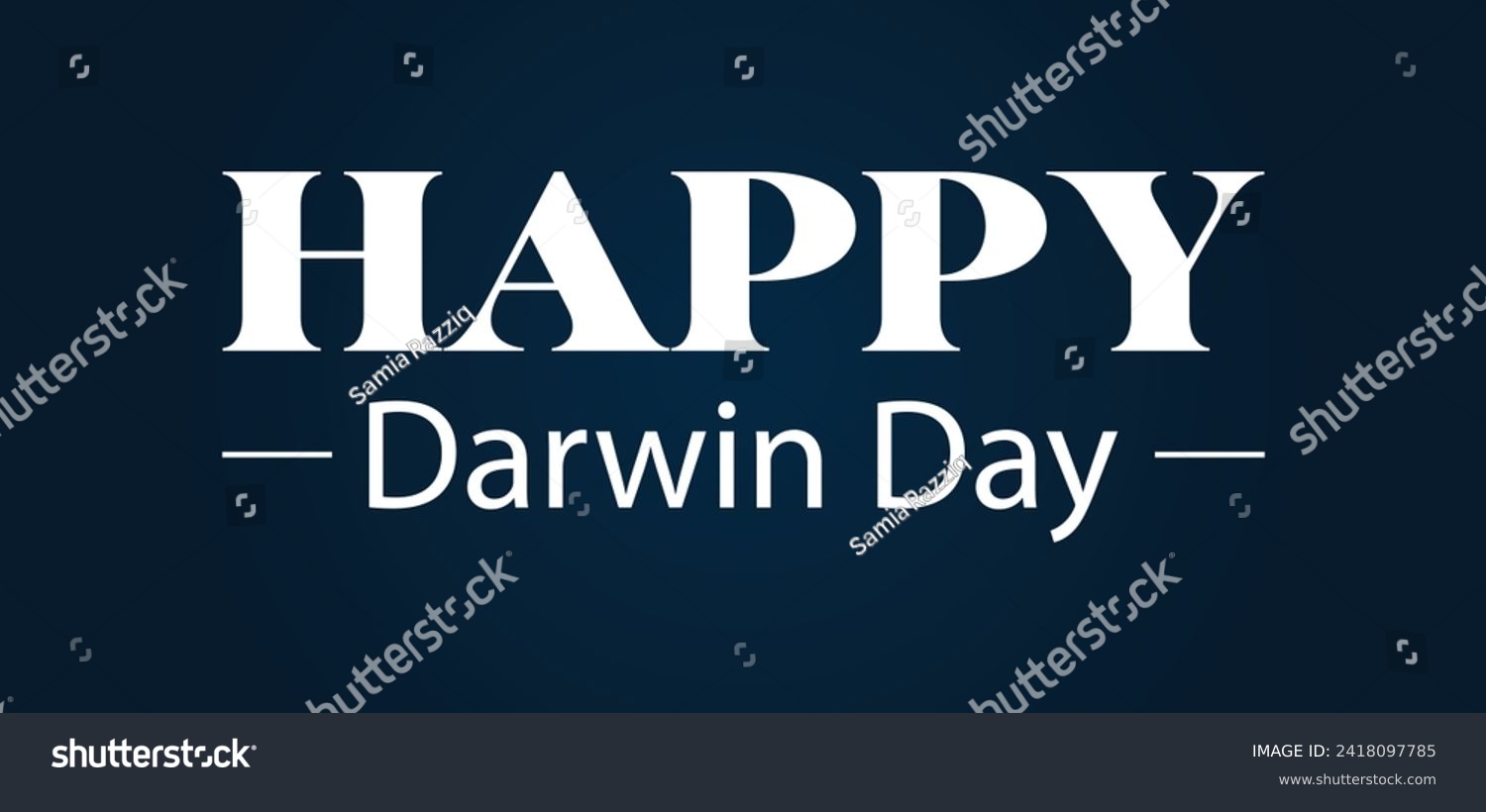 SVG of Happy Darwin Day Text illustration Design svg