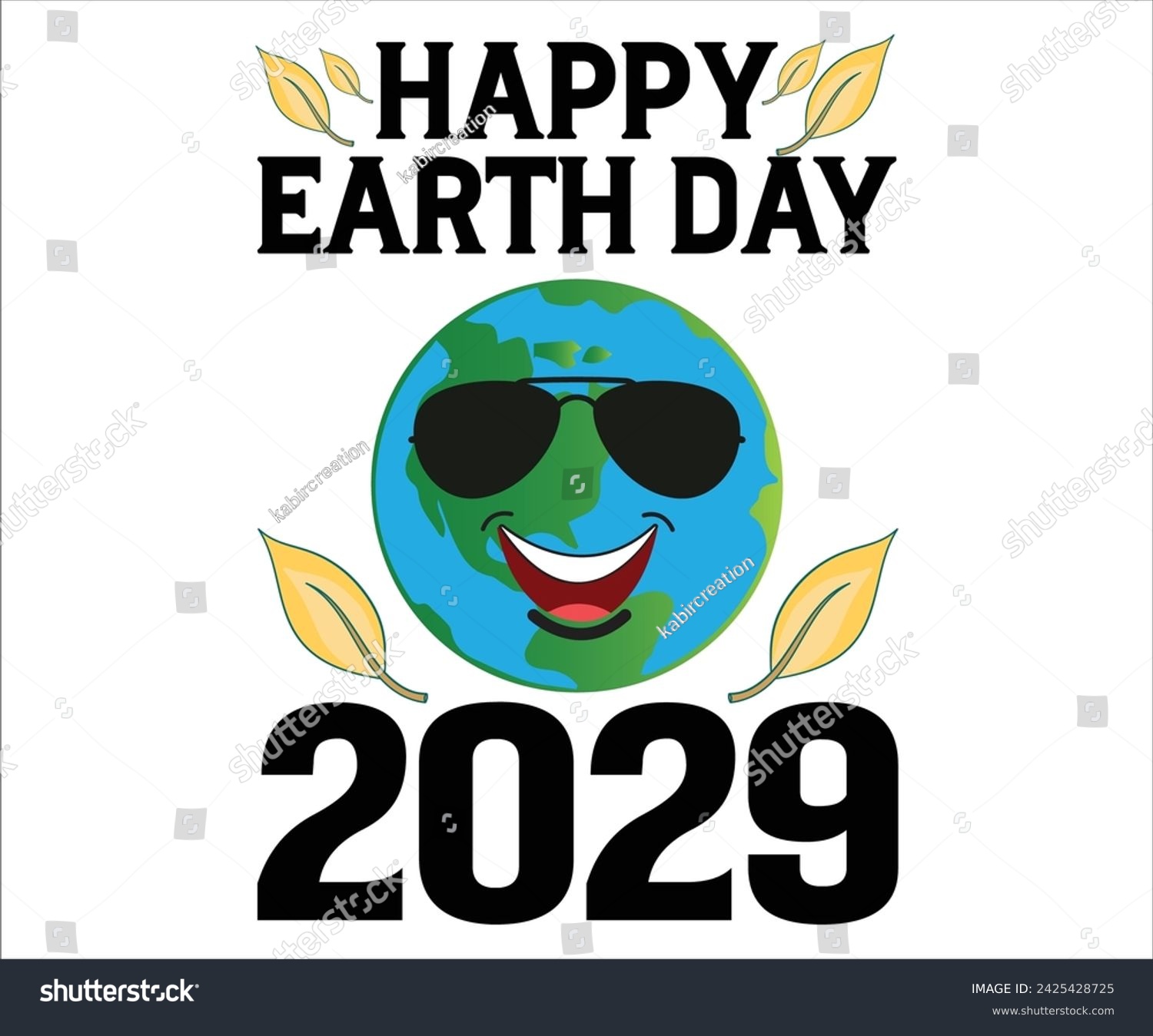 SVG of Happy Earth Day 2029 T-shirt, Happy earth day svg,Earth Day Sayings, Environmental Quotes, Earth Day T-shirt, Cut Files For Cricut
 svg