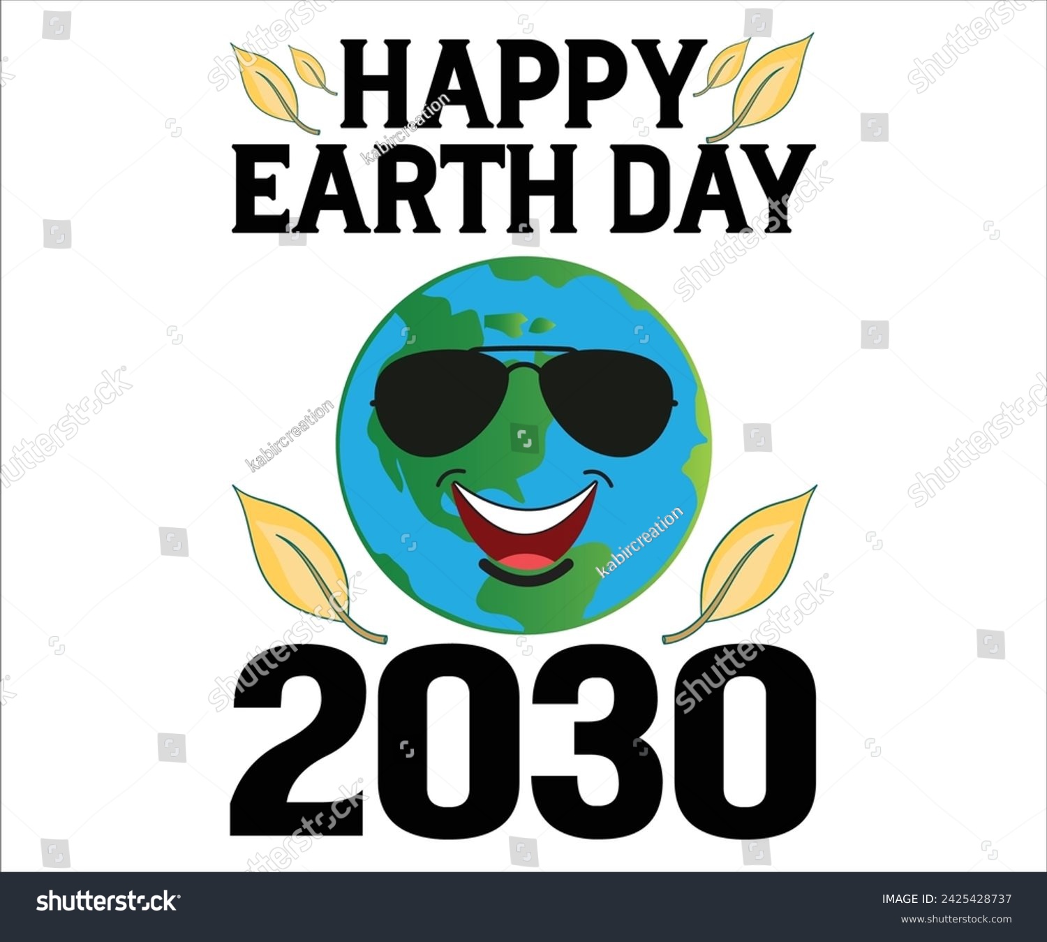SVG of Happy Earth Day 2030 T-shirt, Happy earth day svg,Earth Day Sayings, Environmental Quotes, Earth Day T-shirt, Cut Files For Cricut
 svg
