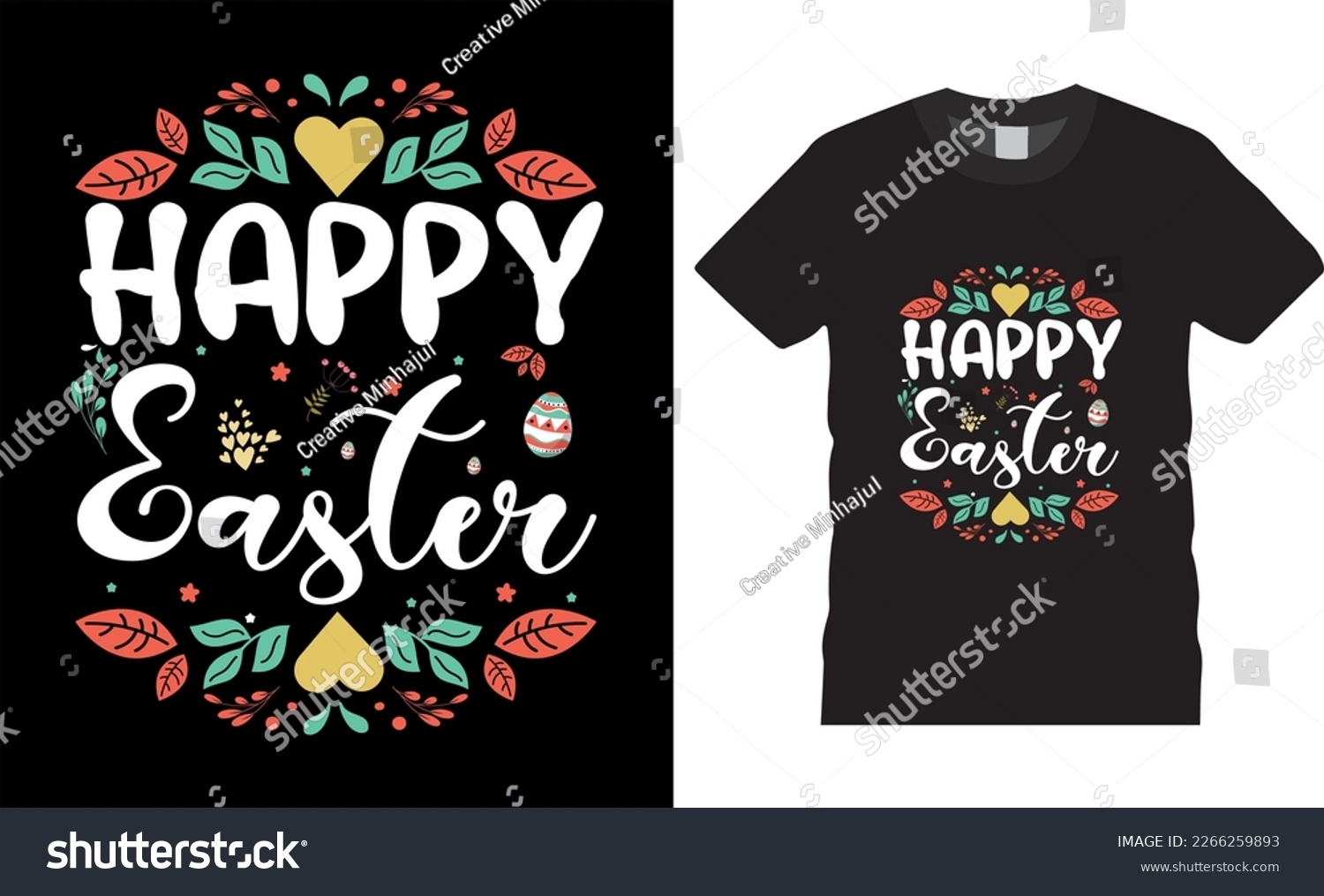 SVG of Happy easter rabbit, bunny tshirt vector design template. Happy easter t-shirt design.Ready to print for apparel, poster, mug and greeting plate illustration. svg