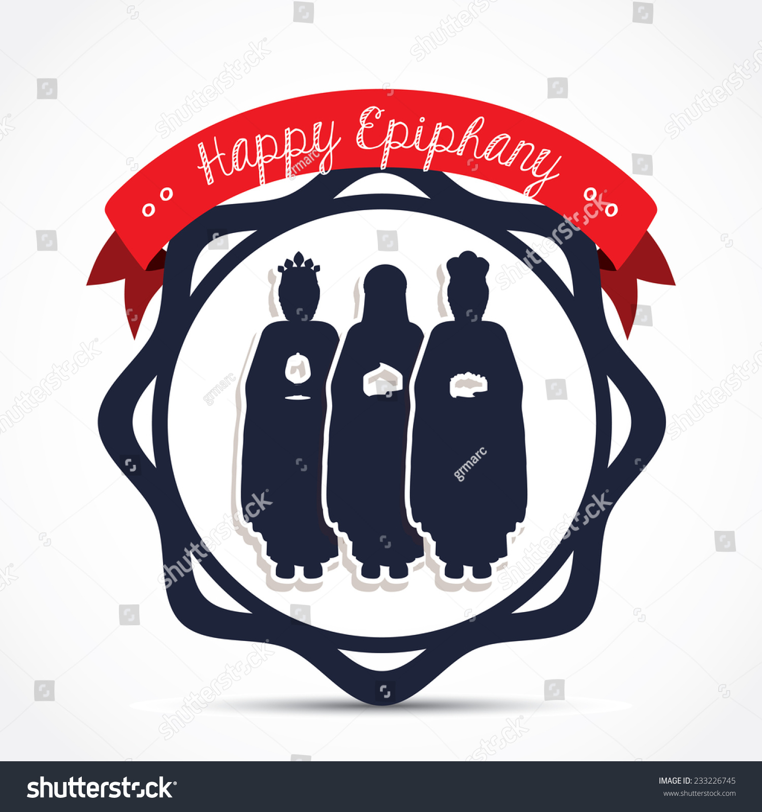 Happy Epiphany Design Over White Background Stock Vector (Royalty Free ...