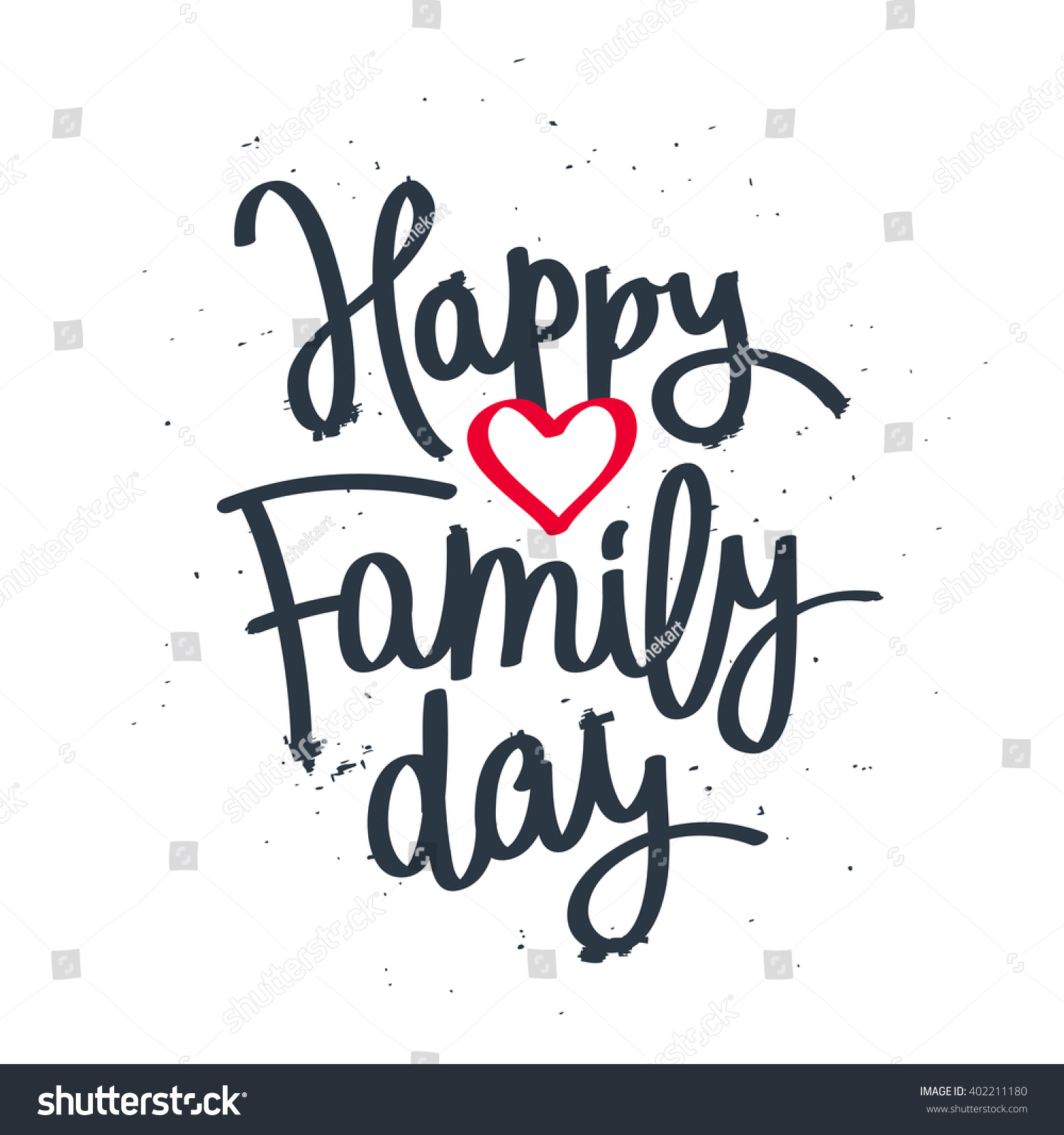 Happy Family Day Excellent Gift Card Stock Vector 402211180 - Shutterstock