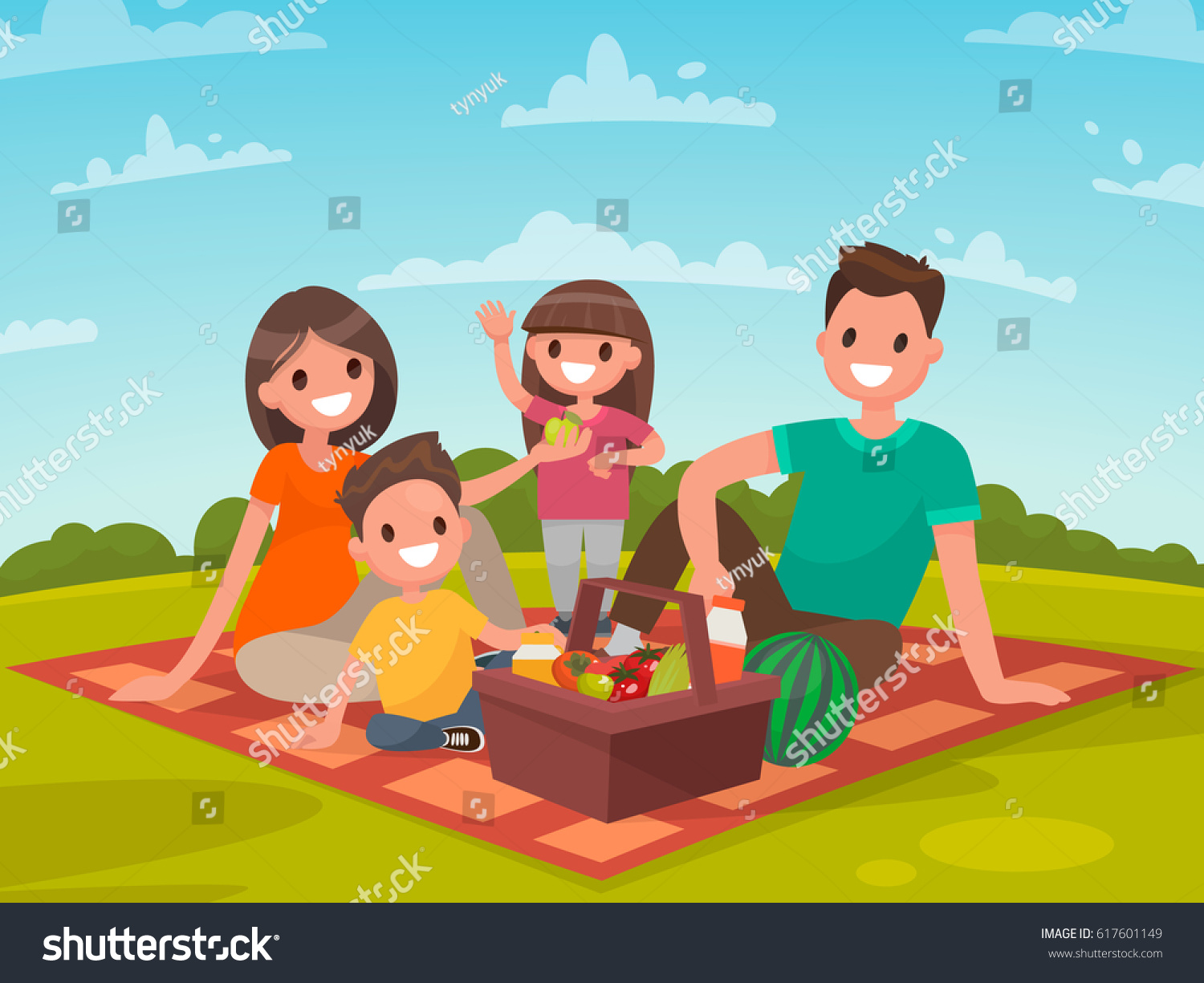 15,395 Family picnic Stock Illustrations, Images & Vectors | Shutterstock