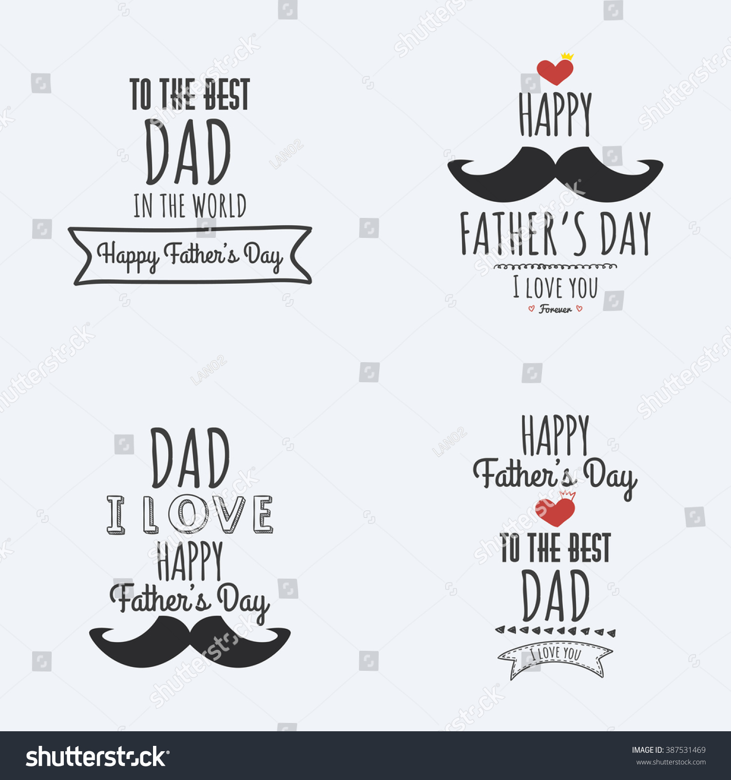 Happy Father Day 库存矢量图 免版税