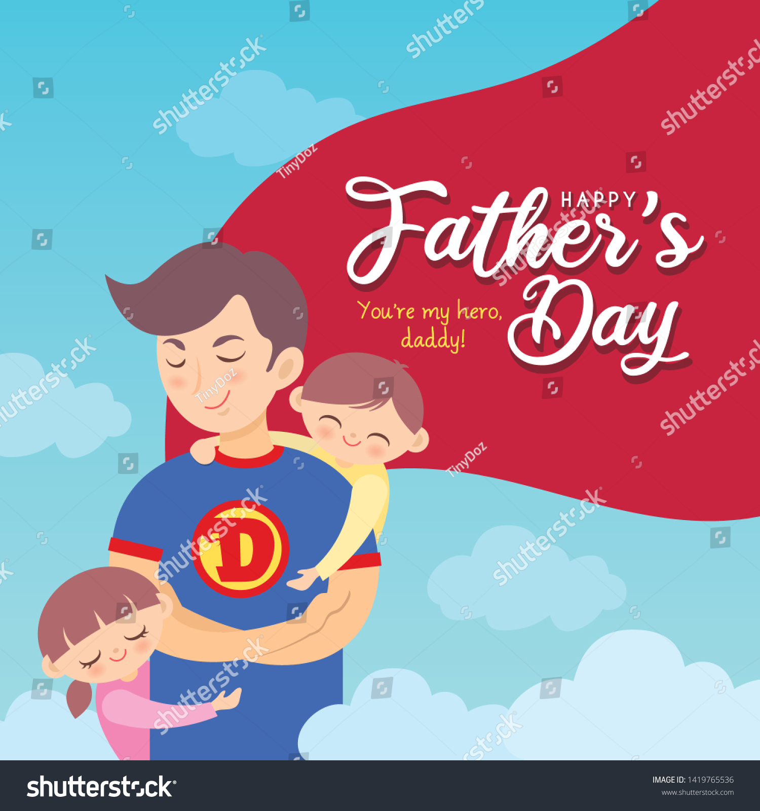 Superhero Fathers Day Card Birthday Card For Dad Daddy Super Dad