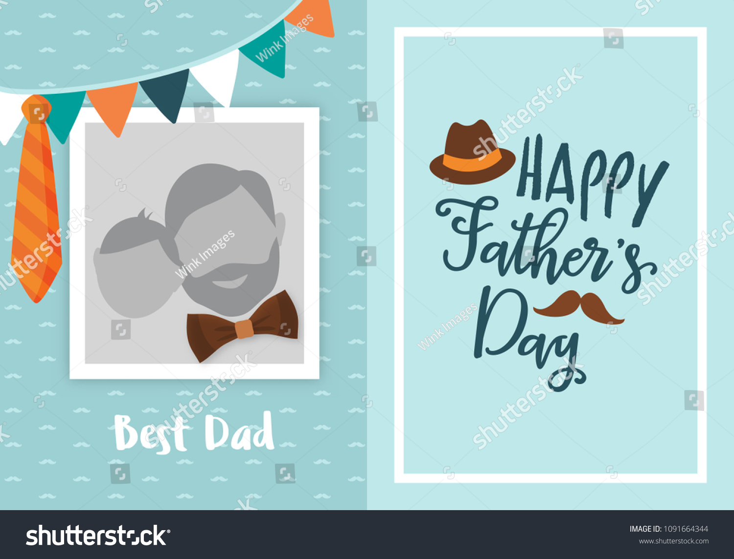 happy fathers day frame