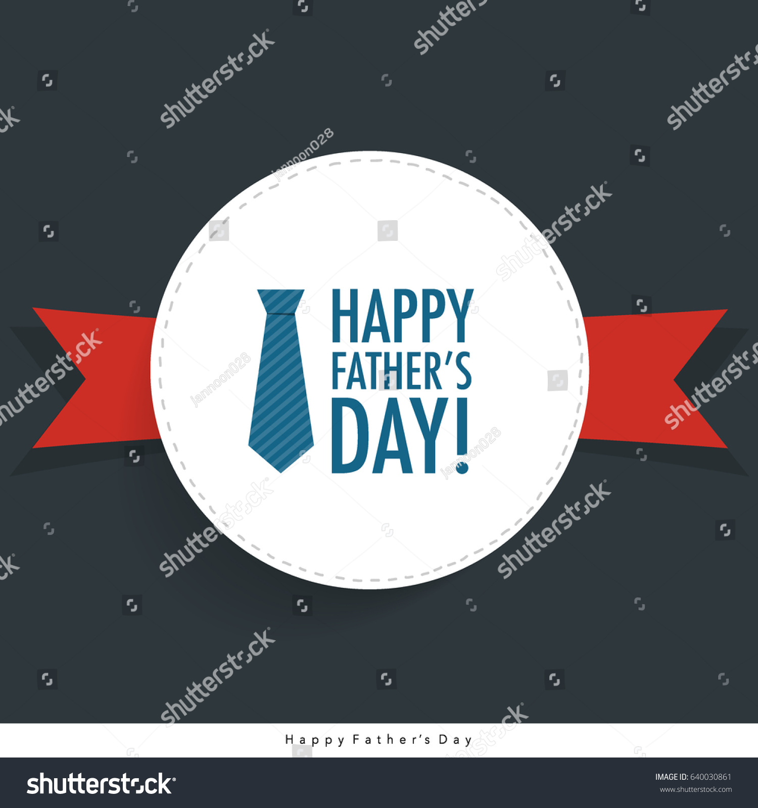 Happy Fathers Day Card Design Vector Stock Vector (Royalty Free ...