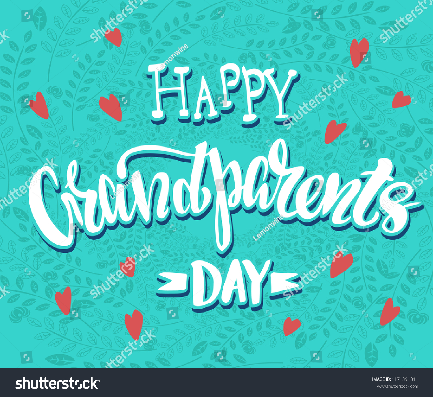 Happy Grand Parents Day Vector Illustration Stock Vector (Royalty Free